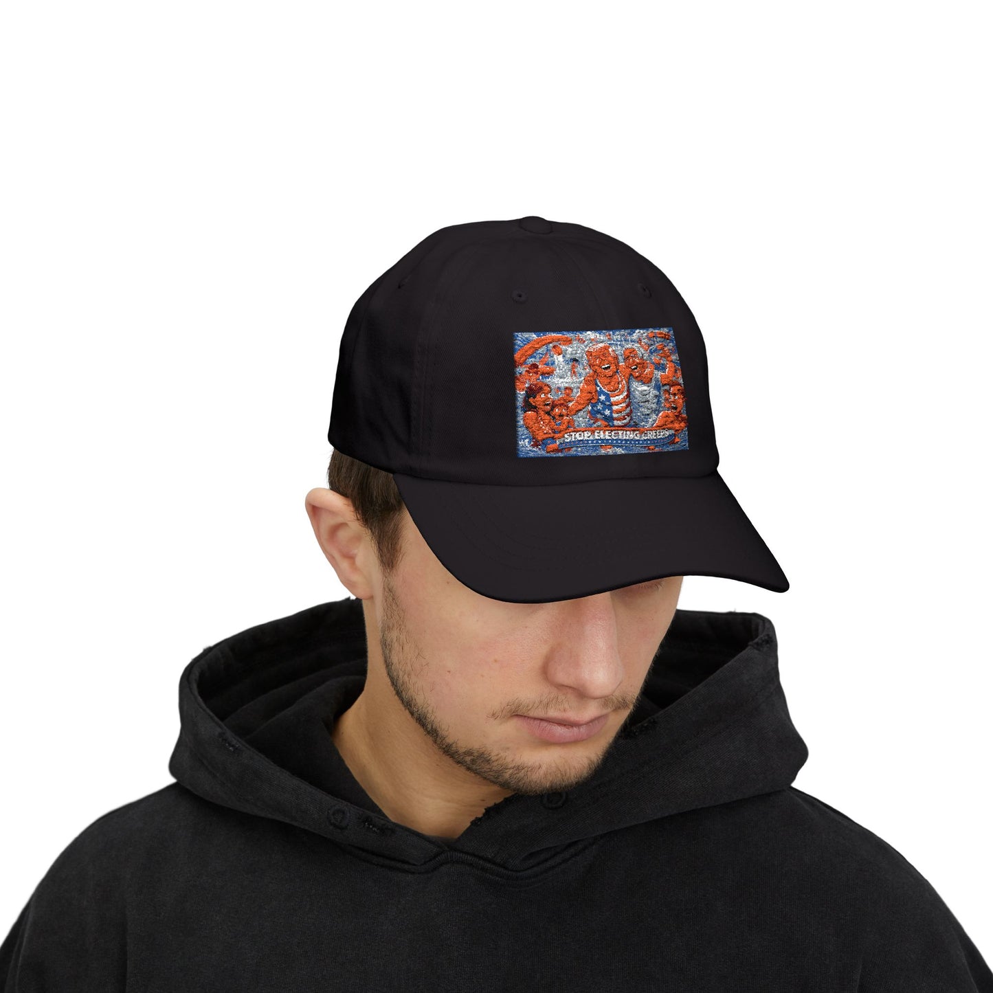 Dad Cap — Vintage Orange Lobsters Patch Hat