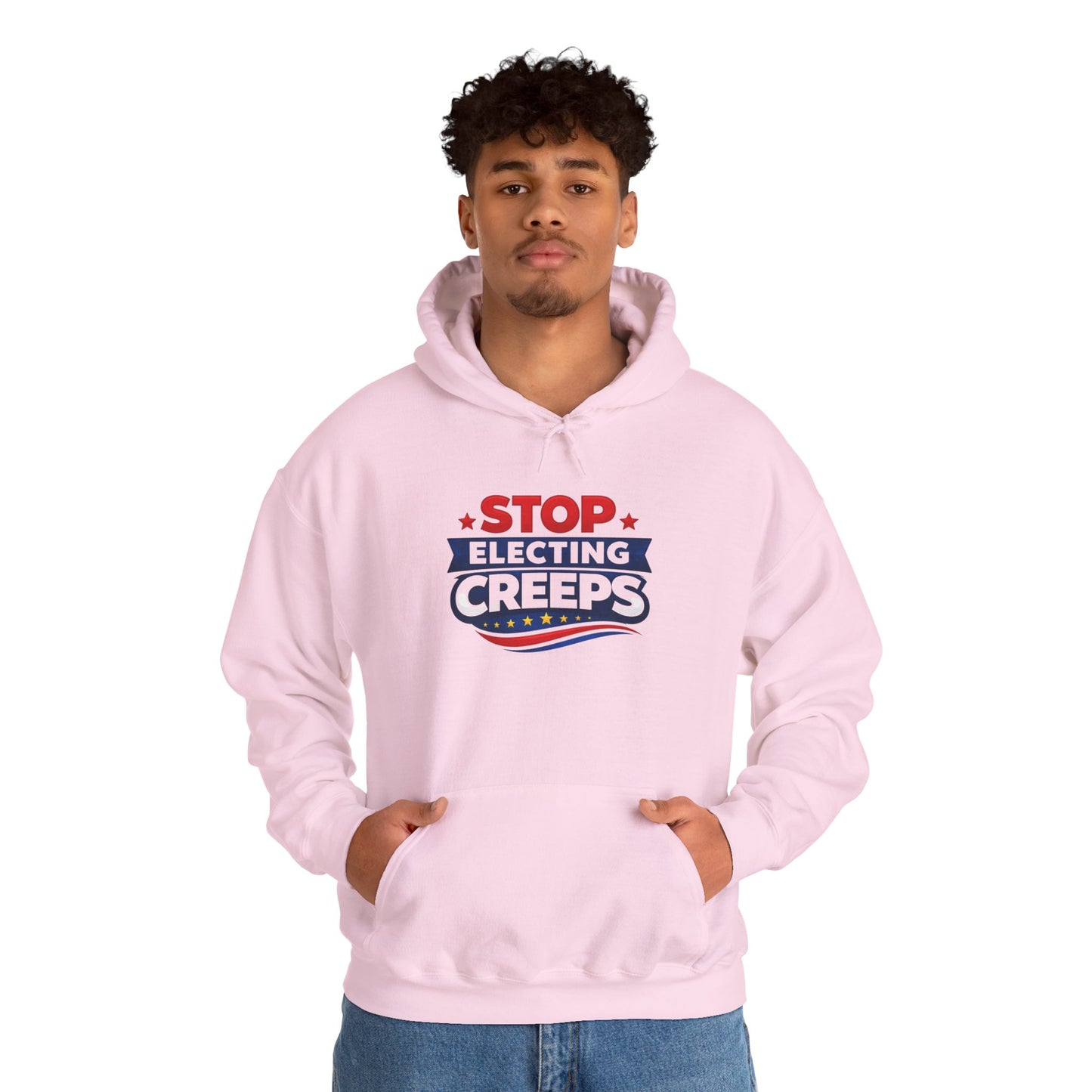 Political Hoodie - "Stop Electing Creeps" Protest Pullover