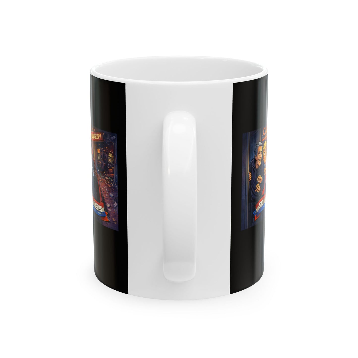 Coffee Mug — Cozy Nighttime Reading Illustration Ceramic Mug (11oz, 15oz)