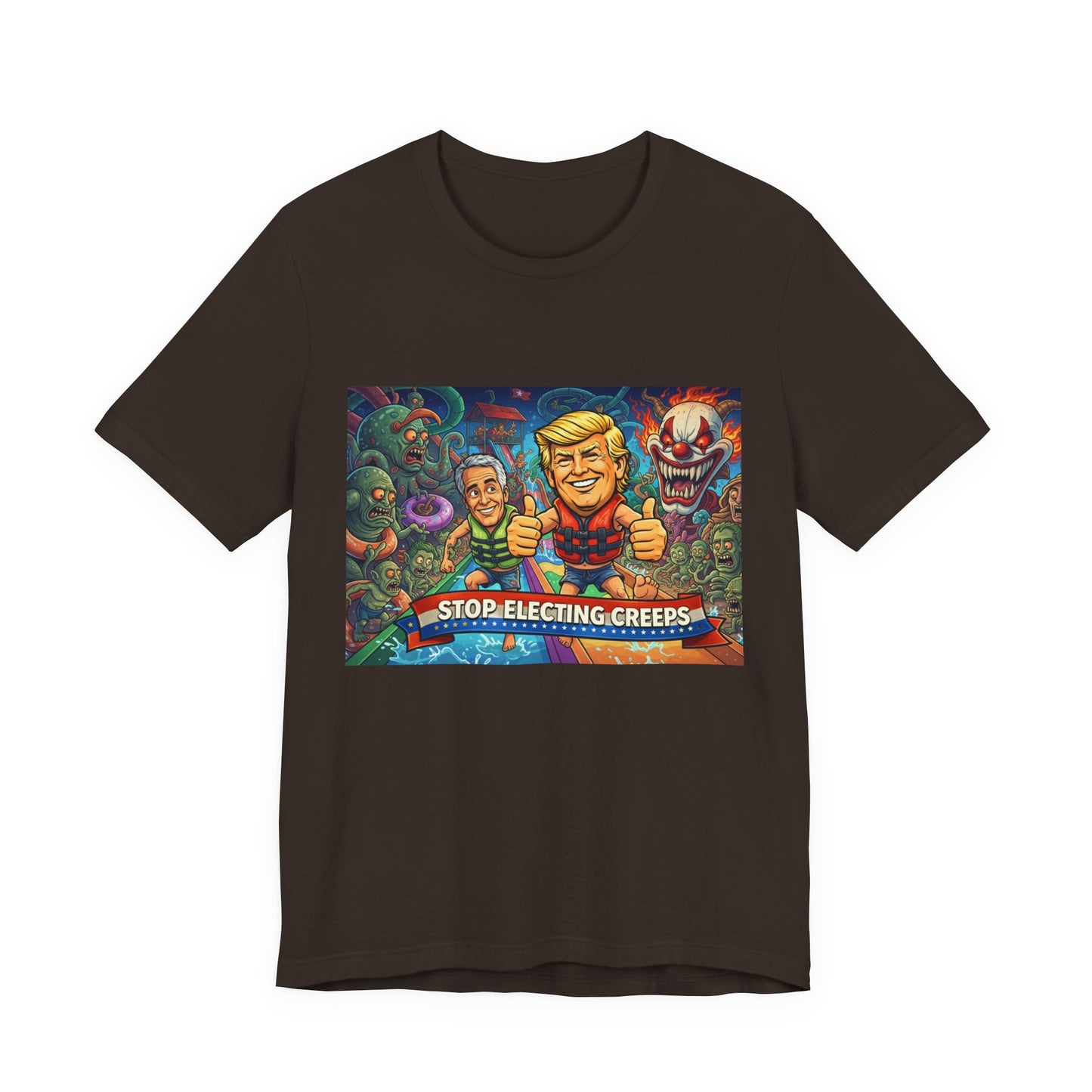 Political Graphic Tee — "Stop Electing Creeps" Bold Protest T‑Shirt