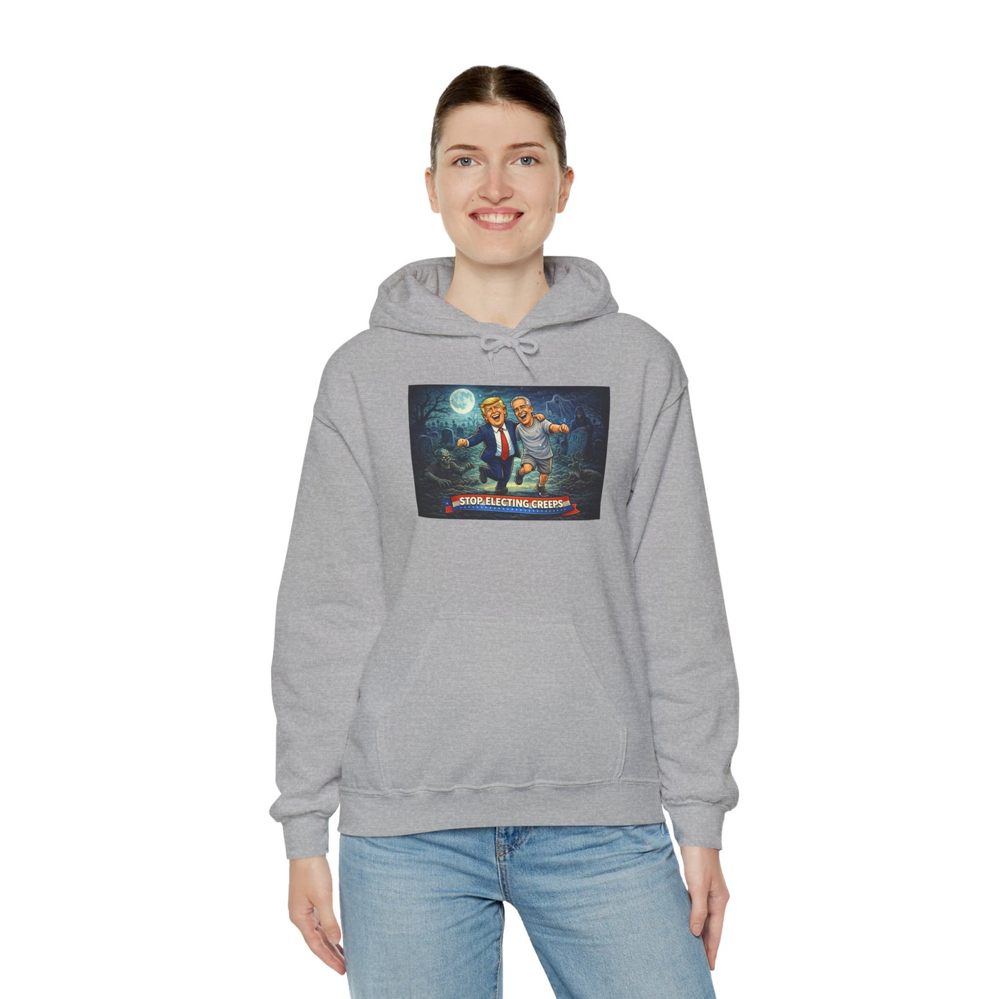 Political Comedy Hoodie — “Surrendering America” Satirical Graphic Sweatshirt