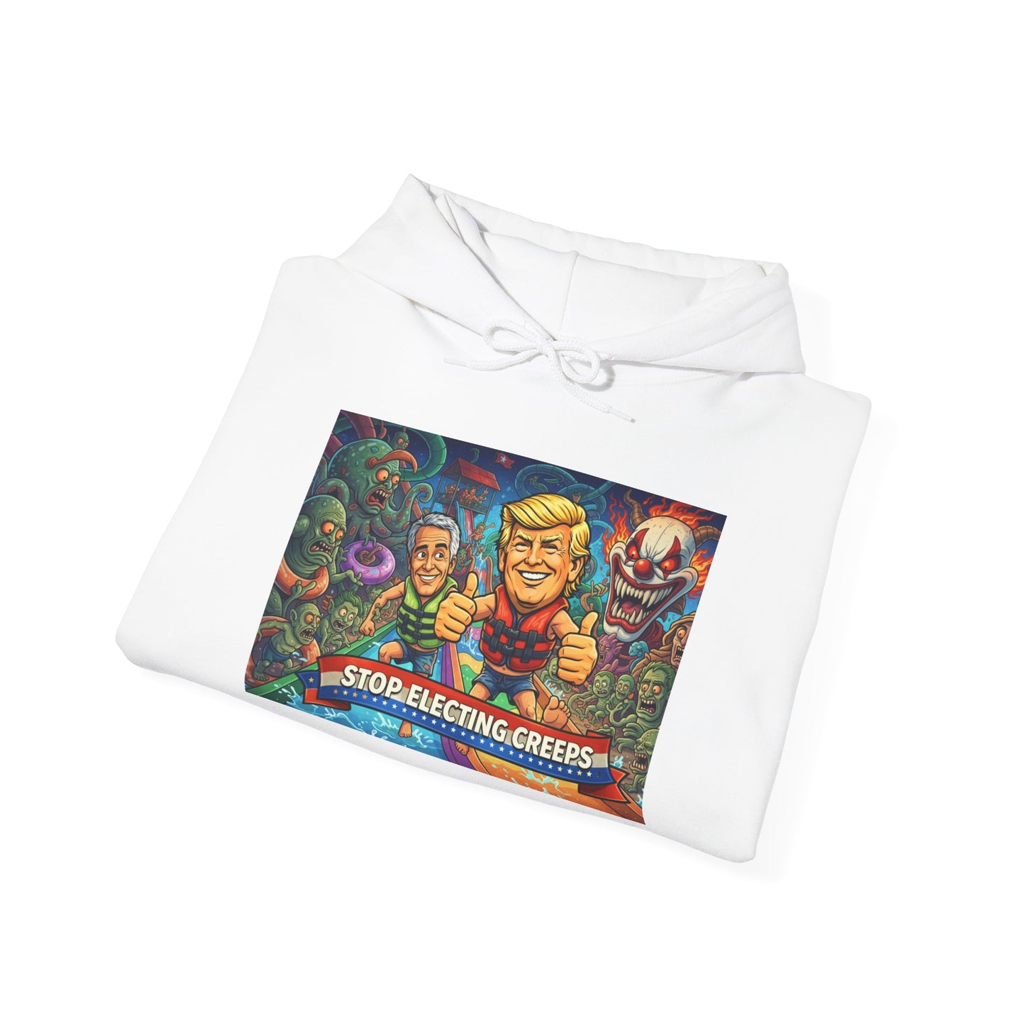Stop Selecting Creeps Hoodie — Satirical Political Graphic Pullover
