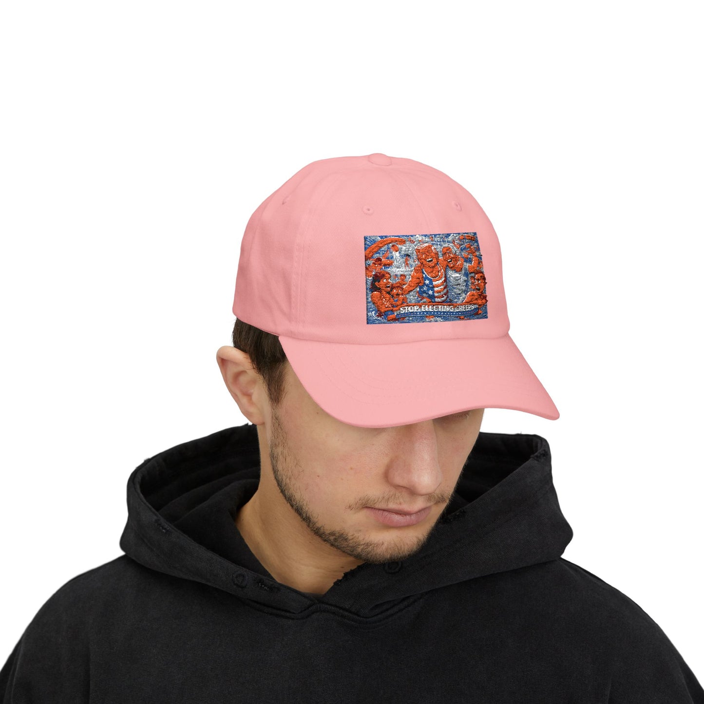 Dad Cap — Vintage Orange Lobsters Patch Hat