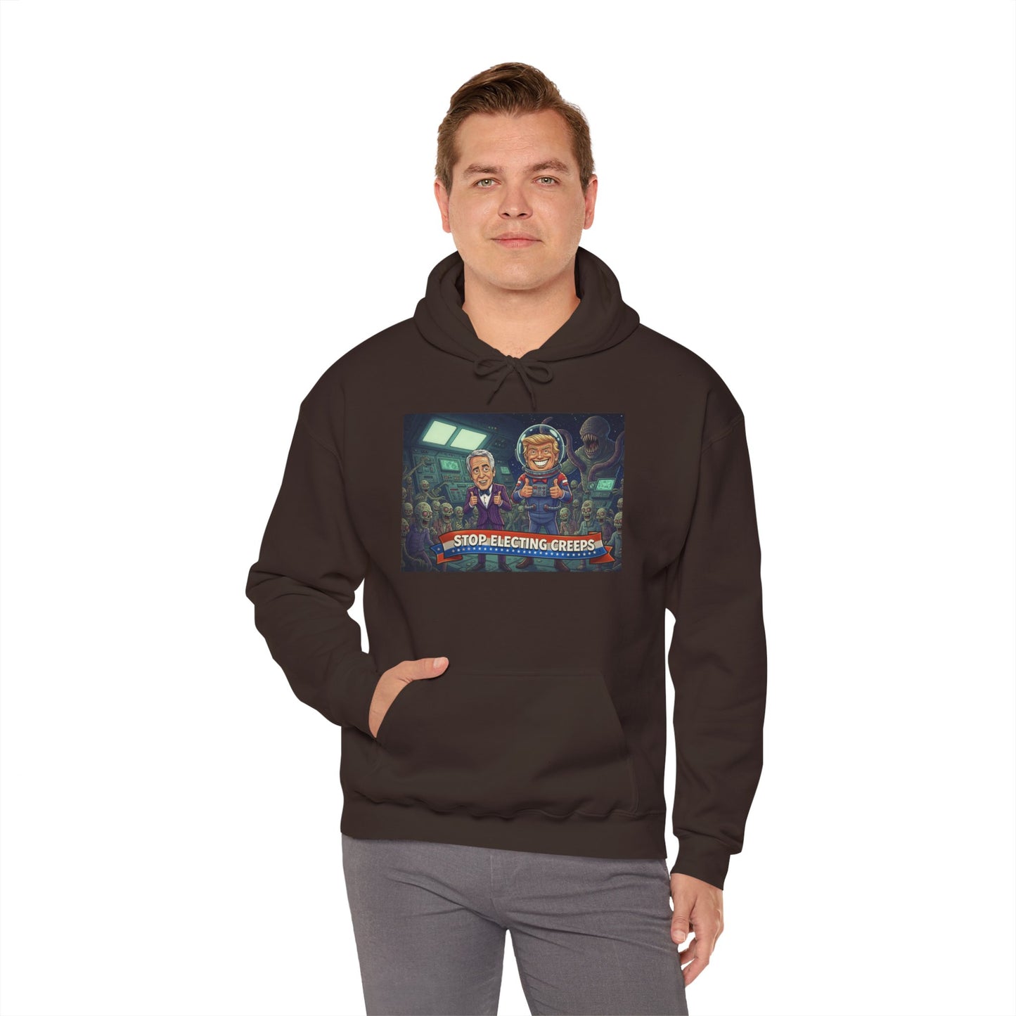 Gaming Crew Hoodie — 'Store-Selecting Griefers' Retro Arcade Design