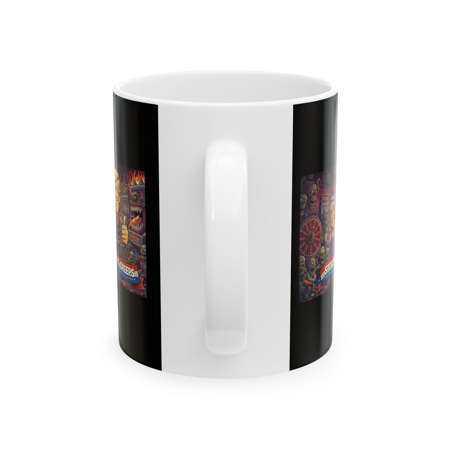Fortune Carnival Ceramic Mug — Vintage Carnival Posters Coffee Cup (11oz/15oz)