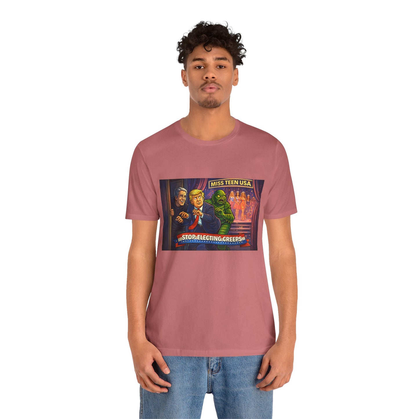 Stop Electing Creeps Tee — Political Satire Graphic Shirt