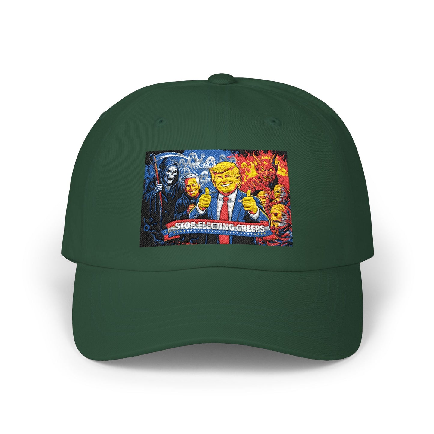 Dad Cap - Cartoon Political Character Patch "Some Are Born Great"