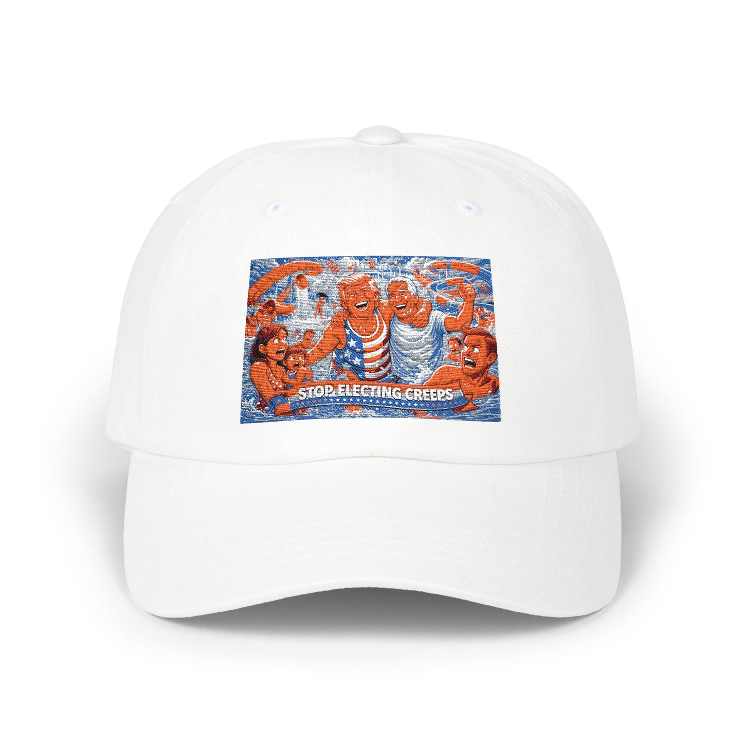 Dad Cap — Vintage Orange Lobsters Patch Hat