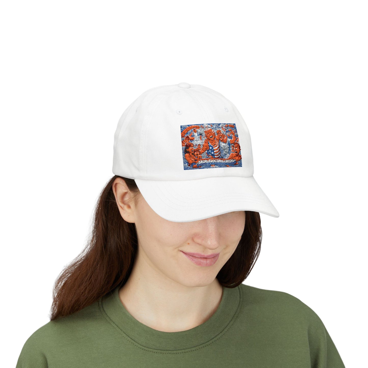 Dad Cap — Vintage Orange Lobsters Patch Hat