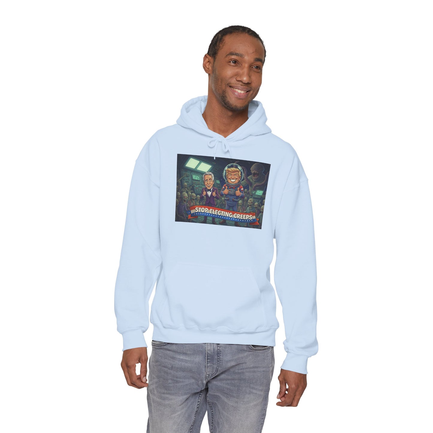 Gaming Crew Hoodie — 'Store-Selecting Griefers' Retro Arcade Design