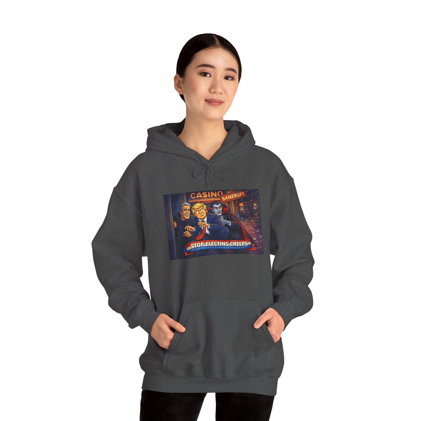 Casino Night Hoodie — Vintage Gambling Scene Sweatshirt