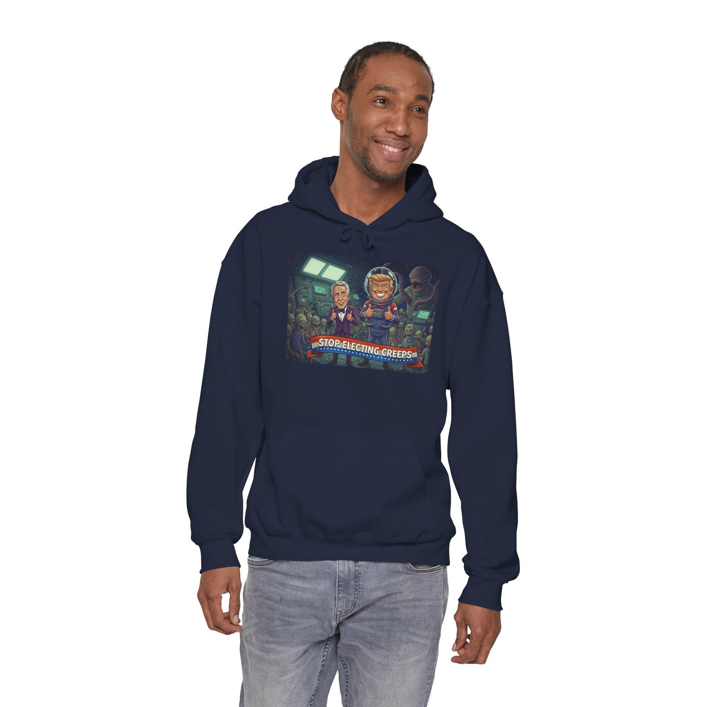 Gaming Crew Hoodie — 'Store-Selecting Griefers' Retro Arcade Design