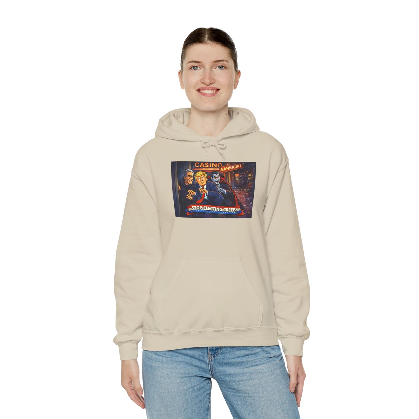 Casino Night Hoodie — Vintage Gambling Scene Sweatshirt