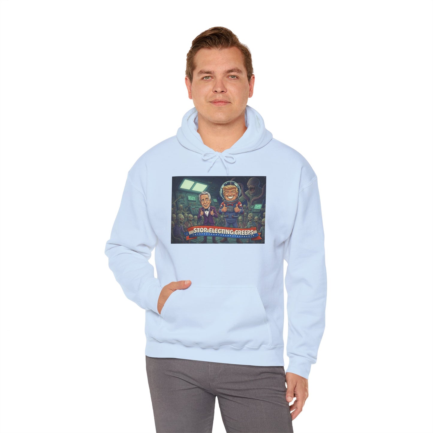 Gaming Crew Hoodie — 'Store-Selecting Griefers' Retro Arcade Design