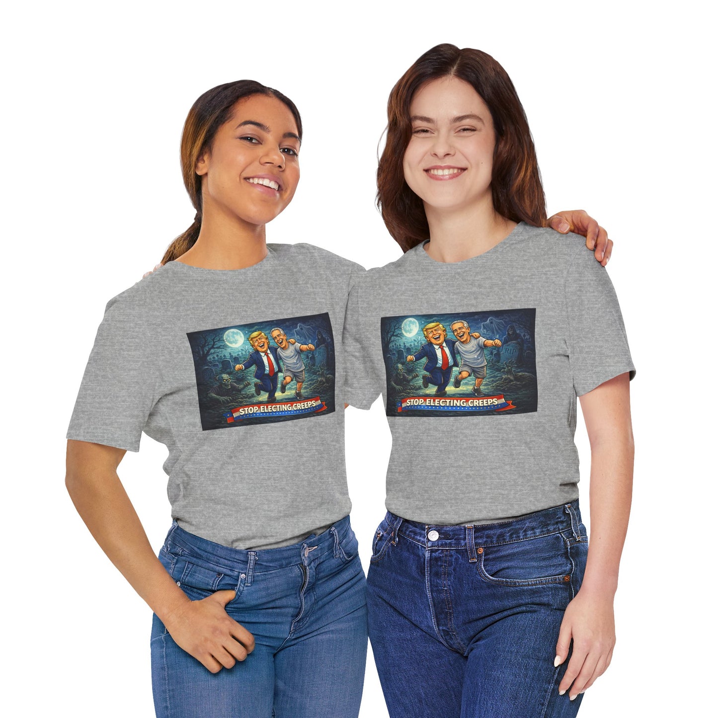 T‑Shirt — "Stop Electing Creeps" Political Satire Tee