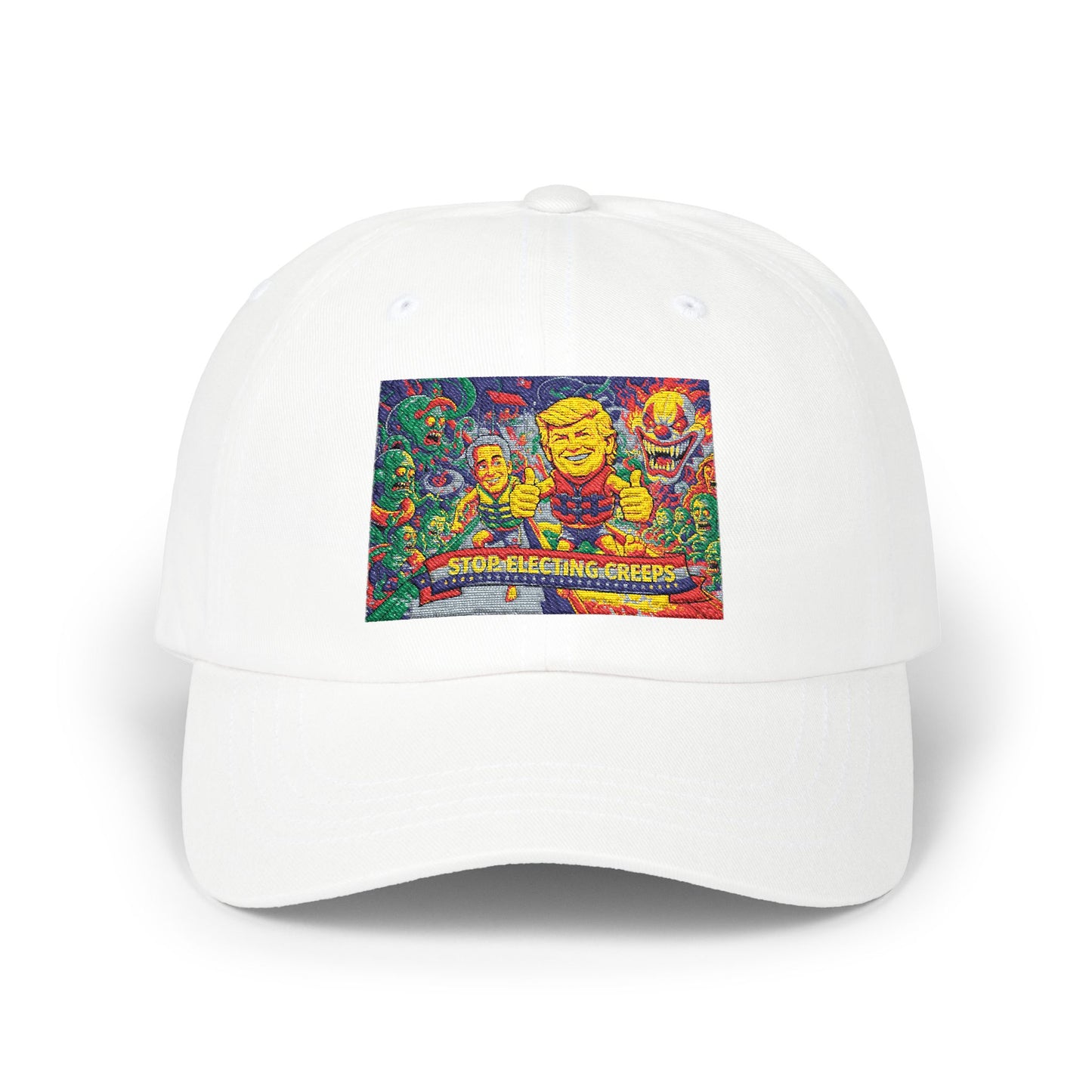 Dad Cap — Colorful Mosaic Smile Design