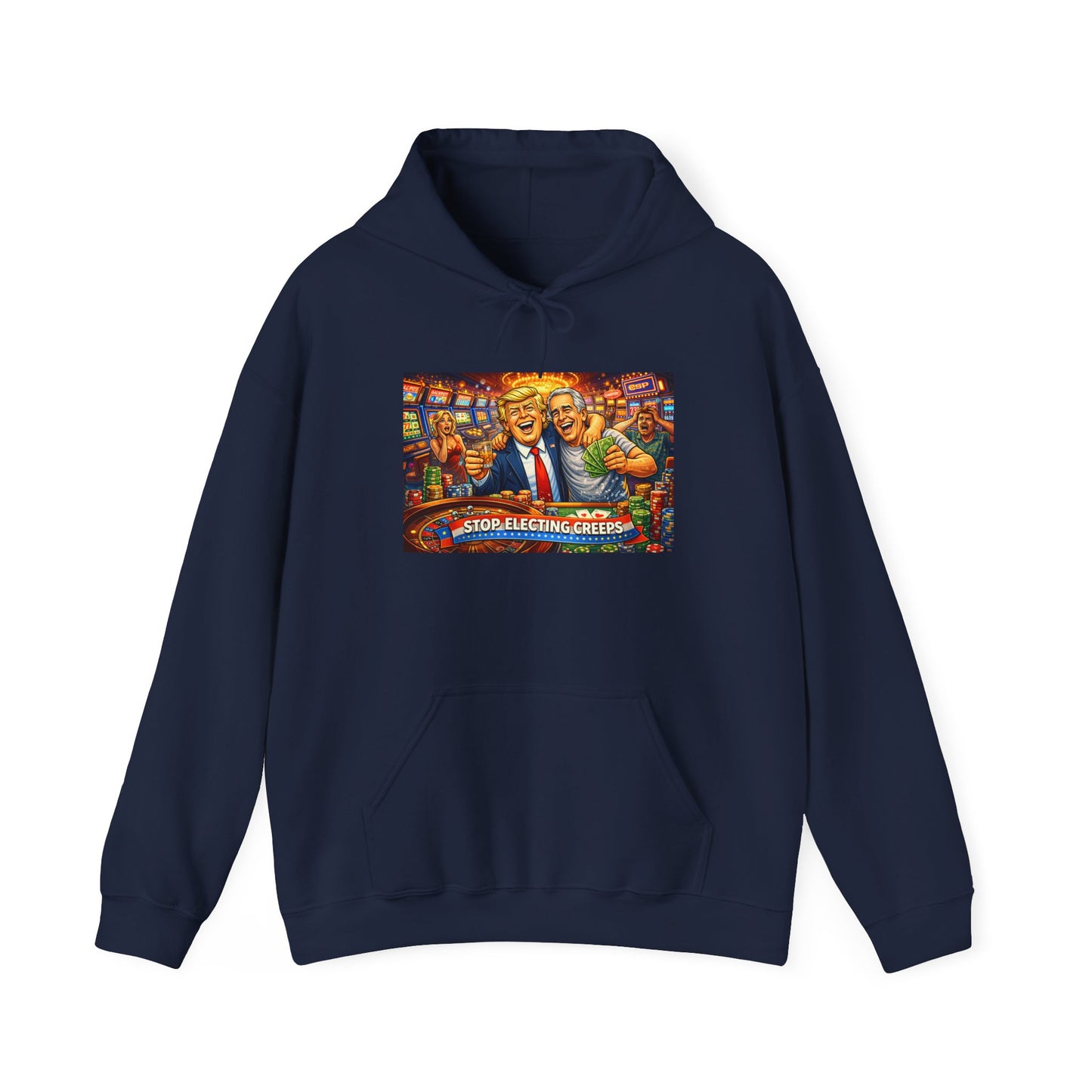Political Parody Hoodie — 'Stop Blanching Beer' Colorful Satire Design