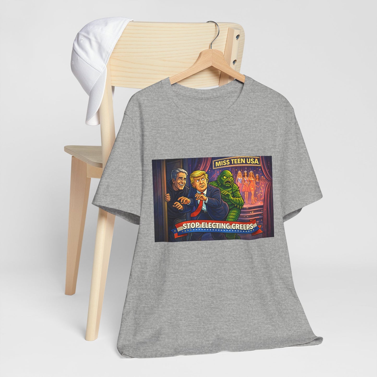Stop Electing Creeps Tee — Political Satire Graphic Shirt