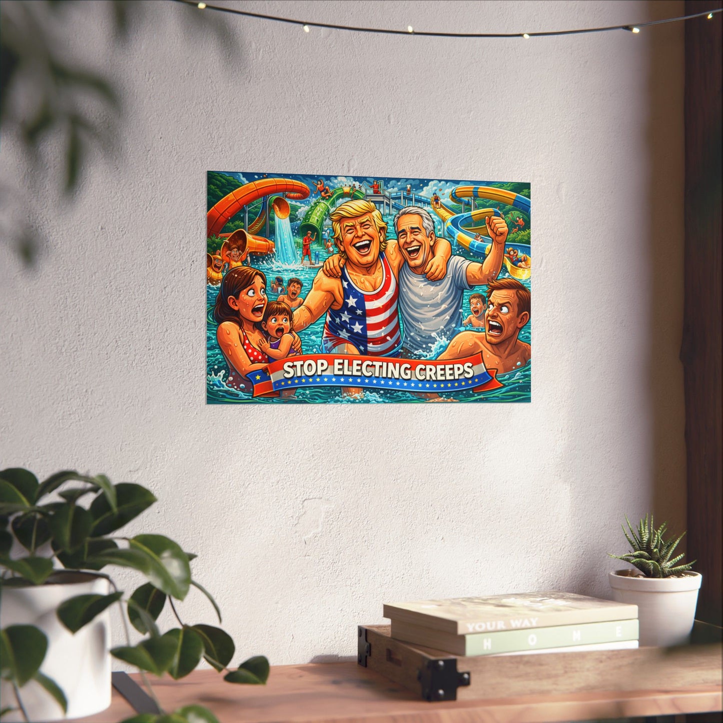 Political Poster — "Stop Electing Creeps" Matte Horizontal Print
