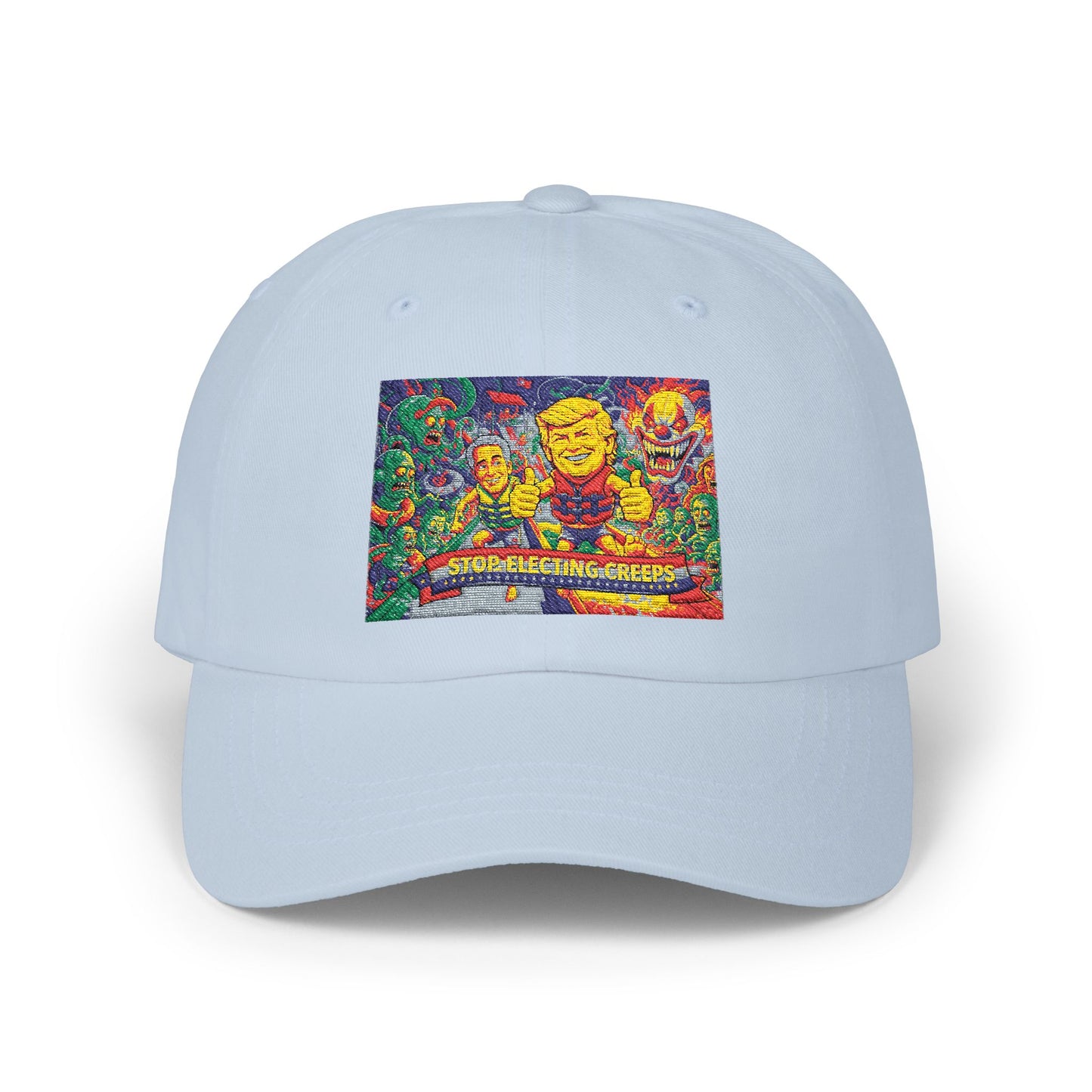 Dad Cap — Colorful Mosaic Smile Design