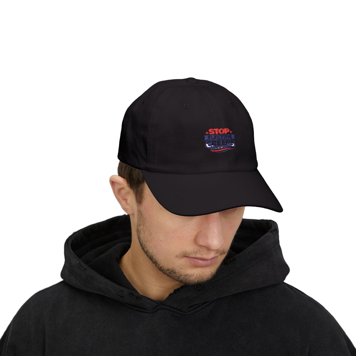 Dad Cap — "Stop Electing Creeps" Embroidered Political Baseball Hat