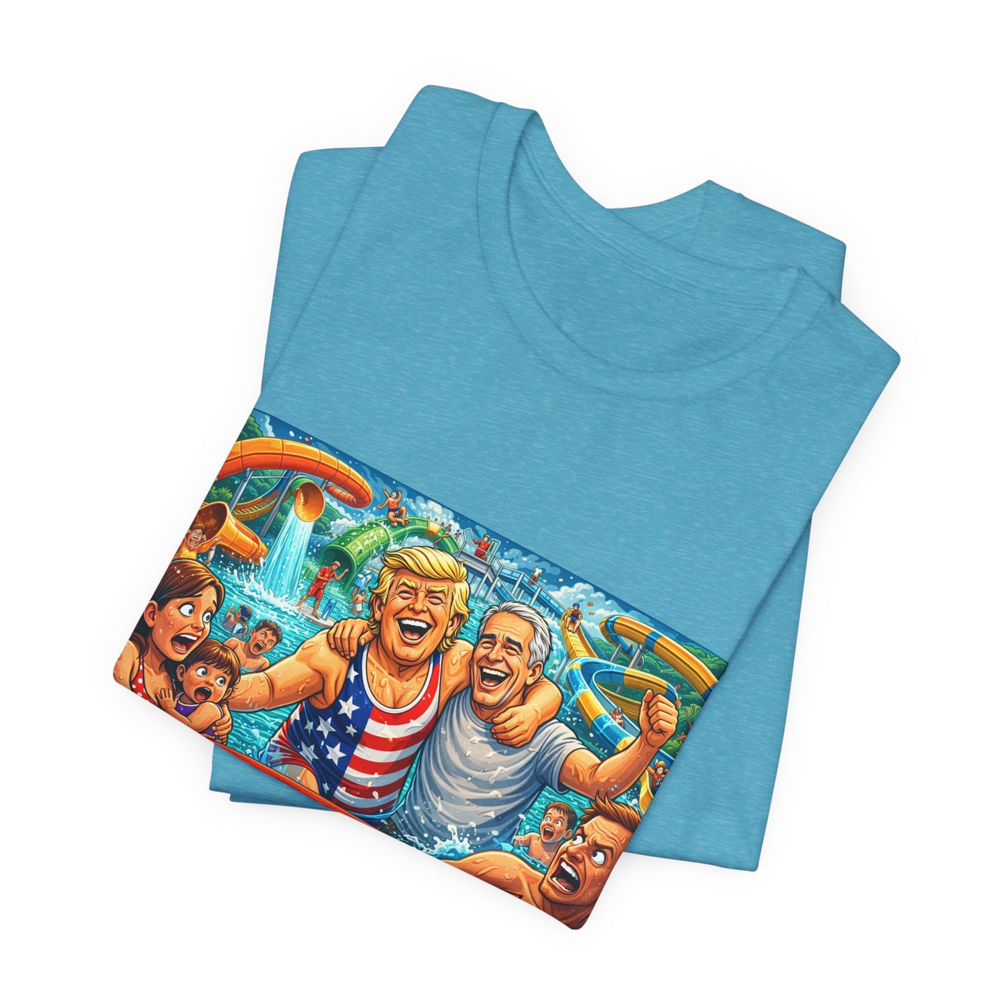 T‑Shirt — "Stop Fleecing Creeps" Beach Party Graphic Tee