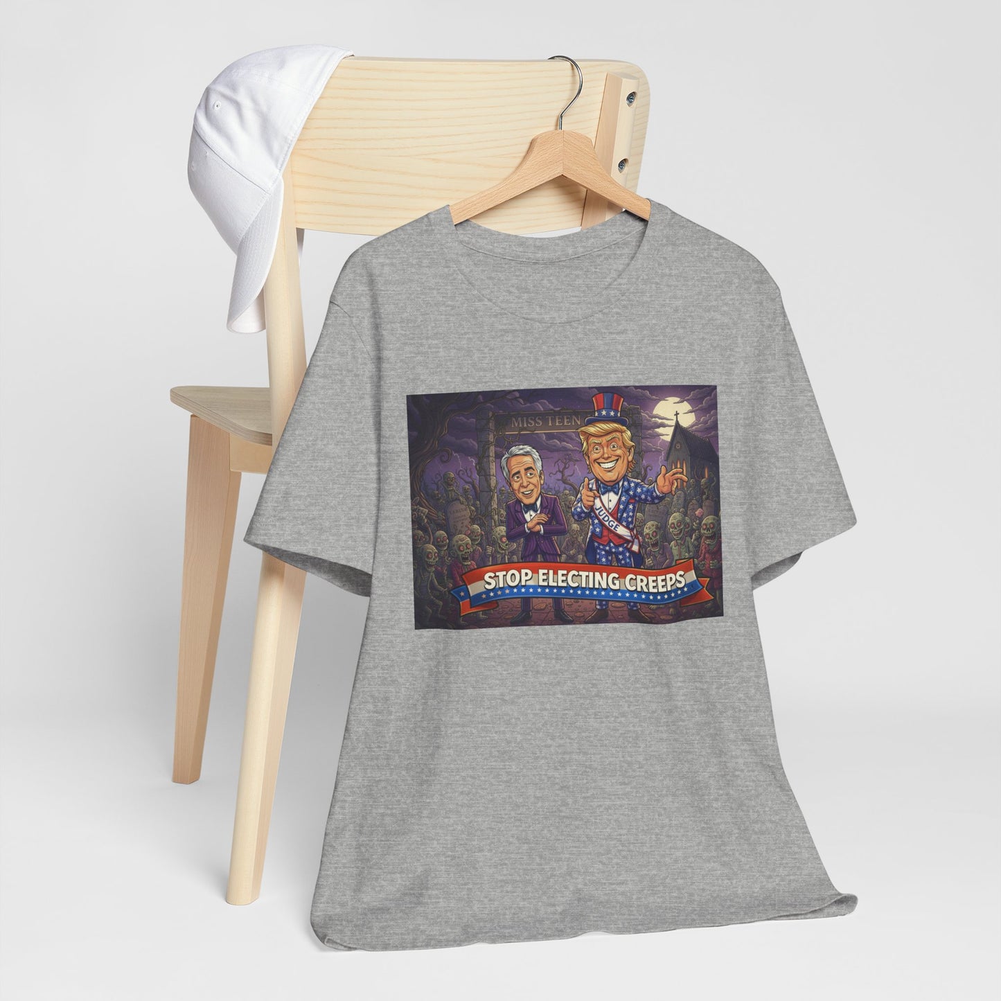 Stop Electing Creeps Political T‑Shirt — Satirical Anti‑Corruption Tee