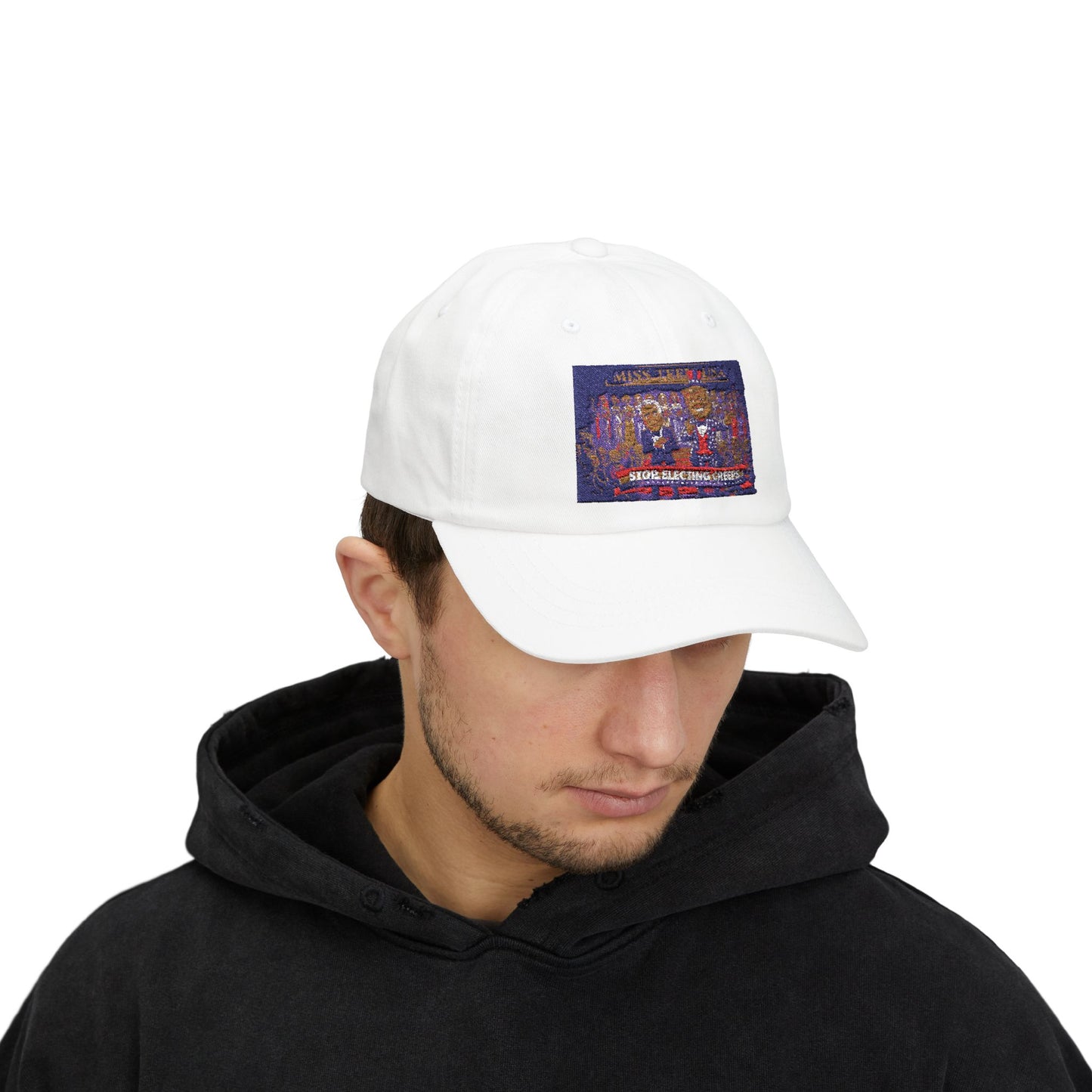 Dad Cap — Vintage Arcade 'Stop Kicking Sleep's' Graphic Hat