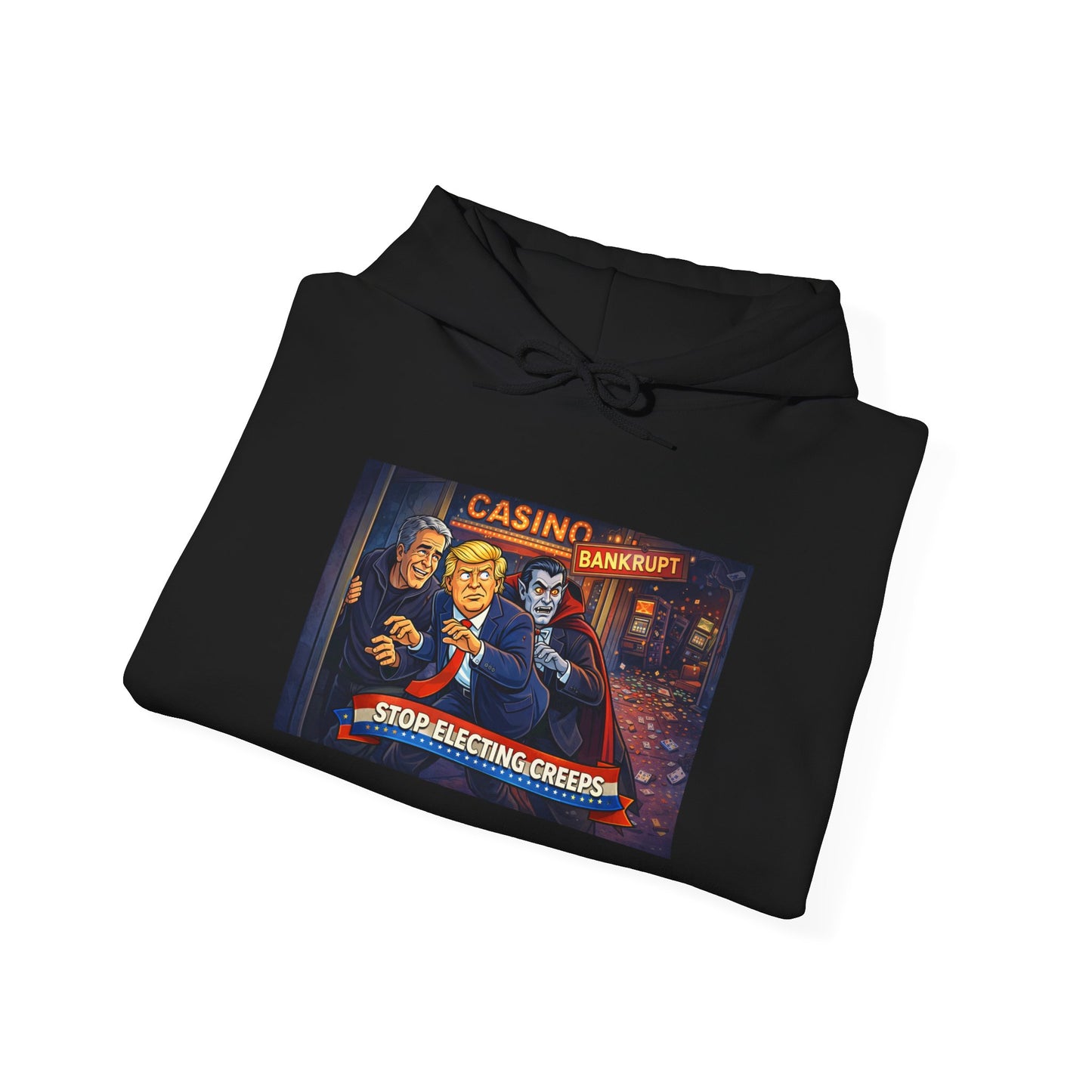 Casino Night Hoodie — Vintage Gambling Scene Sweatshirt