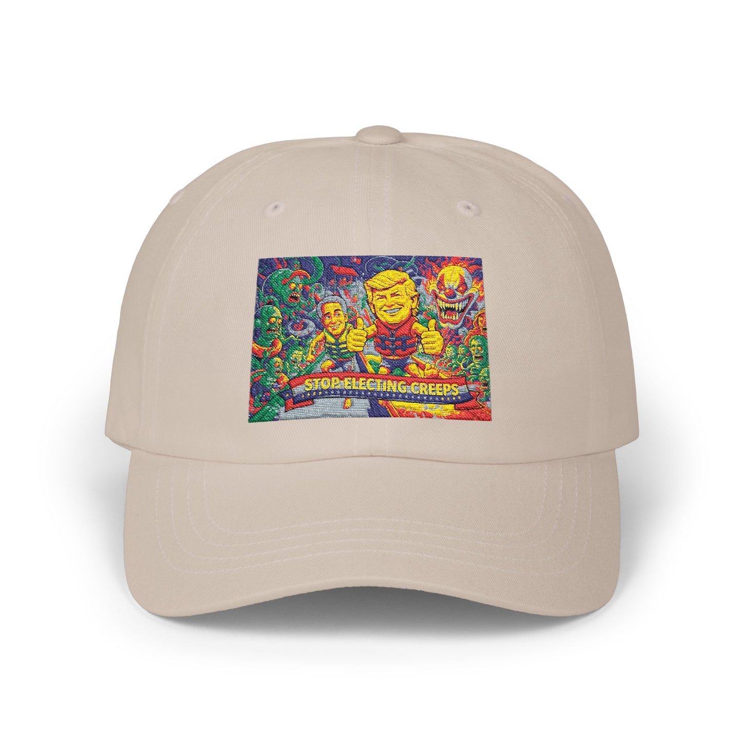 Dad Cap — Colorful Mosaic Smile Design