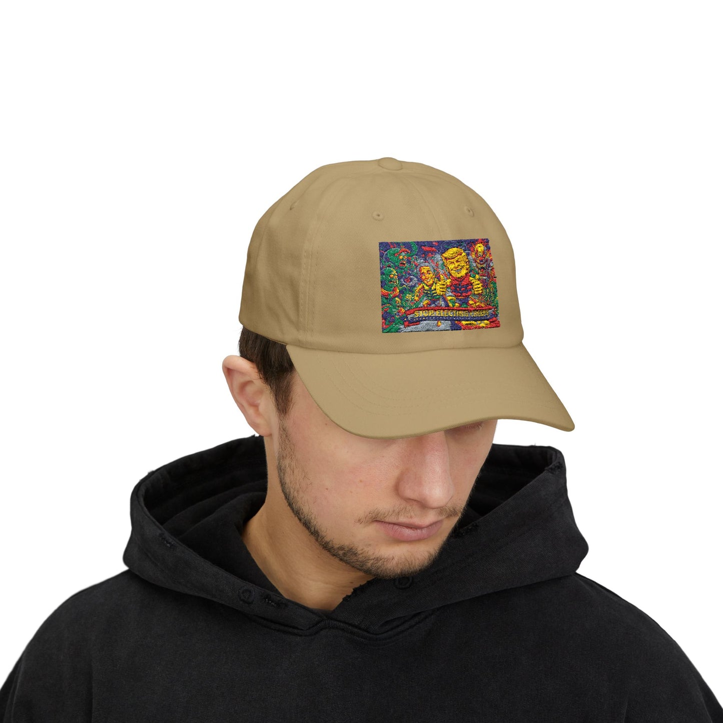Dad Cap — Colorful Mosaic Smile Design