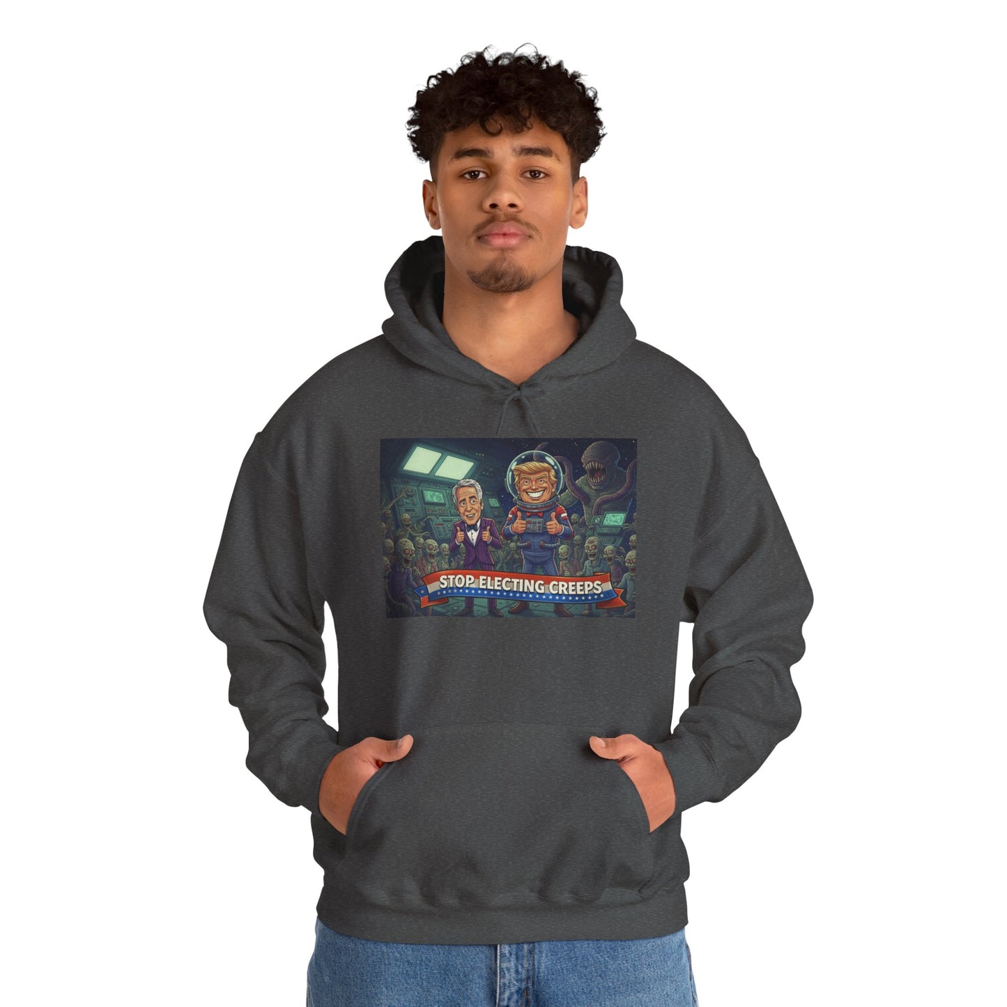 Gaming Crew Hoodie — 'Store-Selecting Griefers' Retro Arcade Design