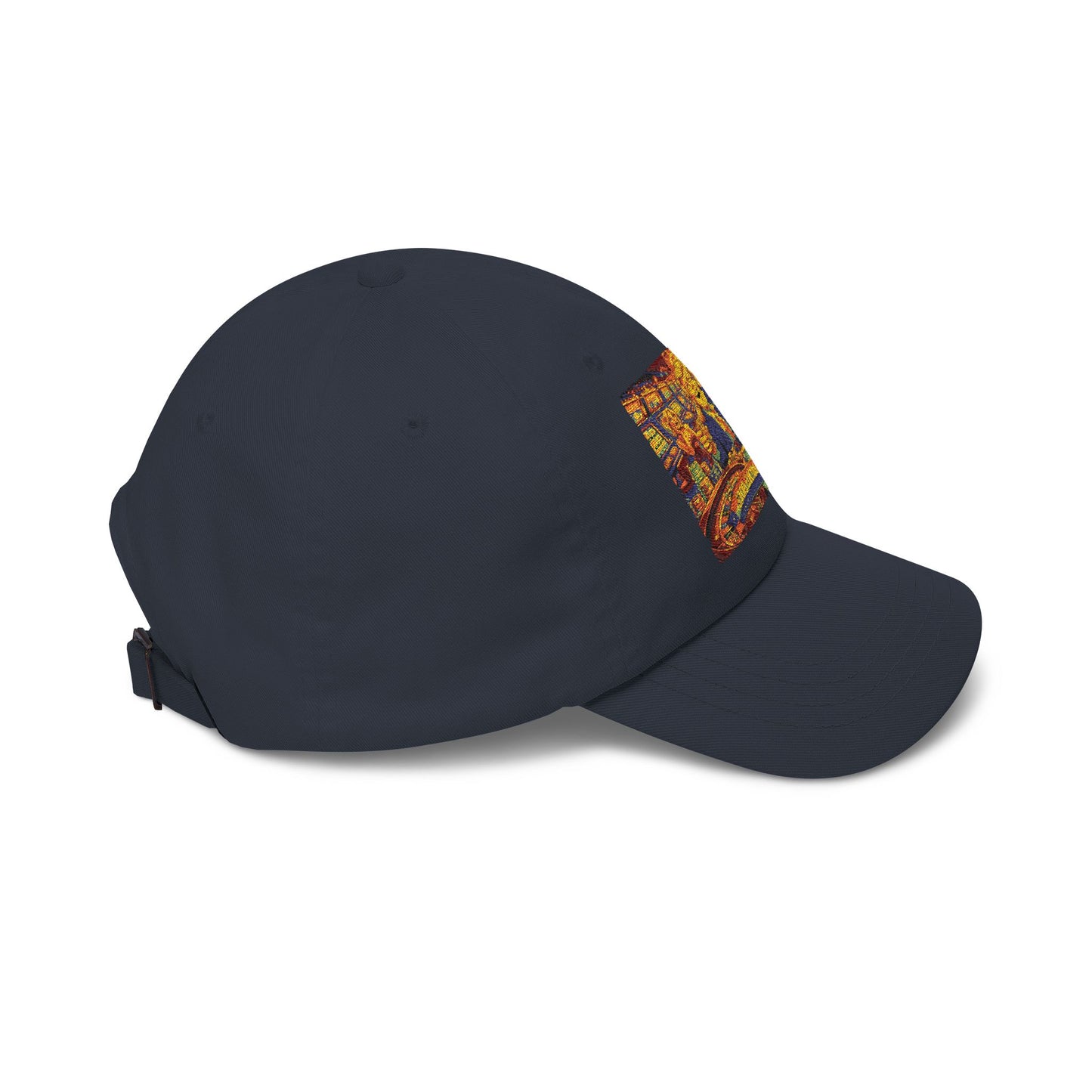Dad Cap with Colorful Mountain Landscape Patch