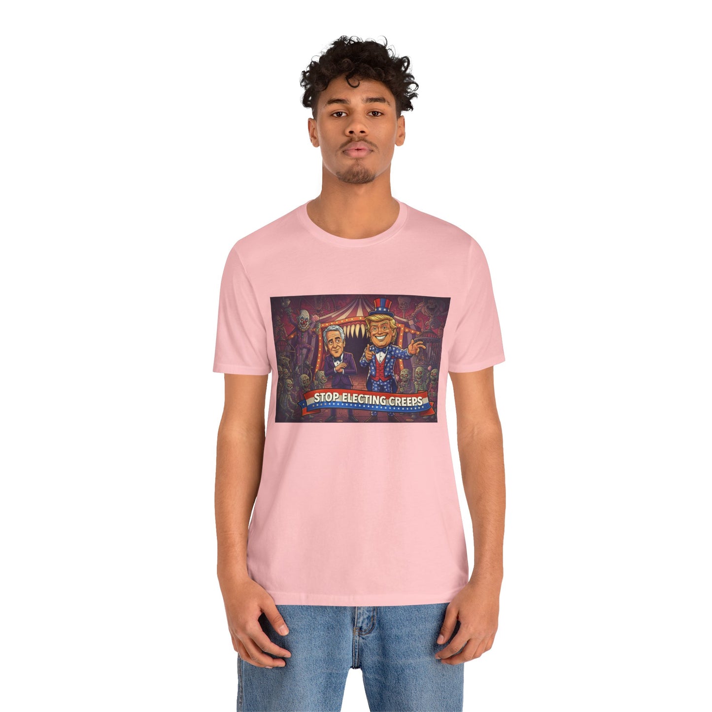 Stop Electing Creeps T‑Shirt — Political Satire Tee