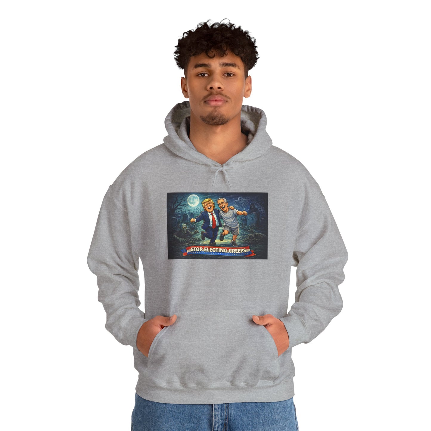 Political Comedy Hoodie — “Surrendering America” Satirical Graphic Sweatshirt