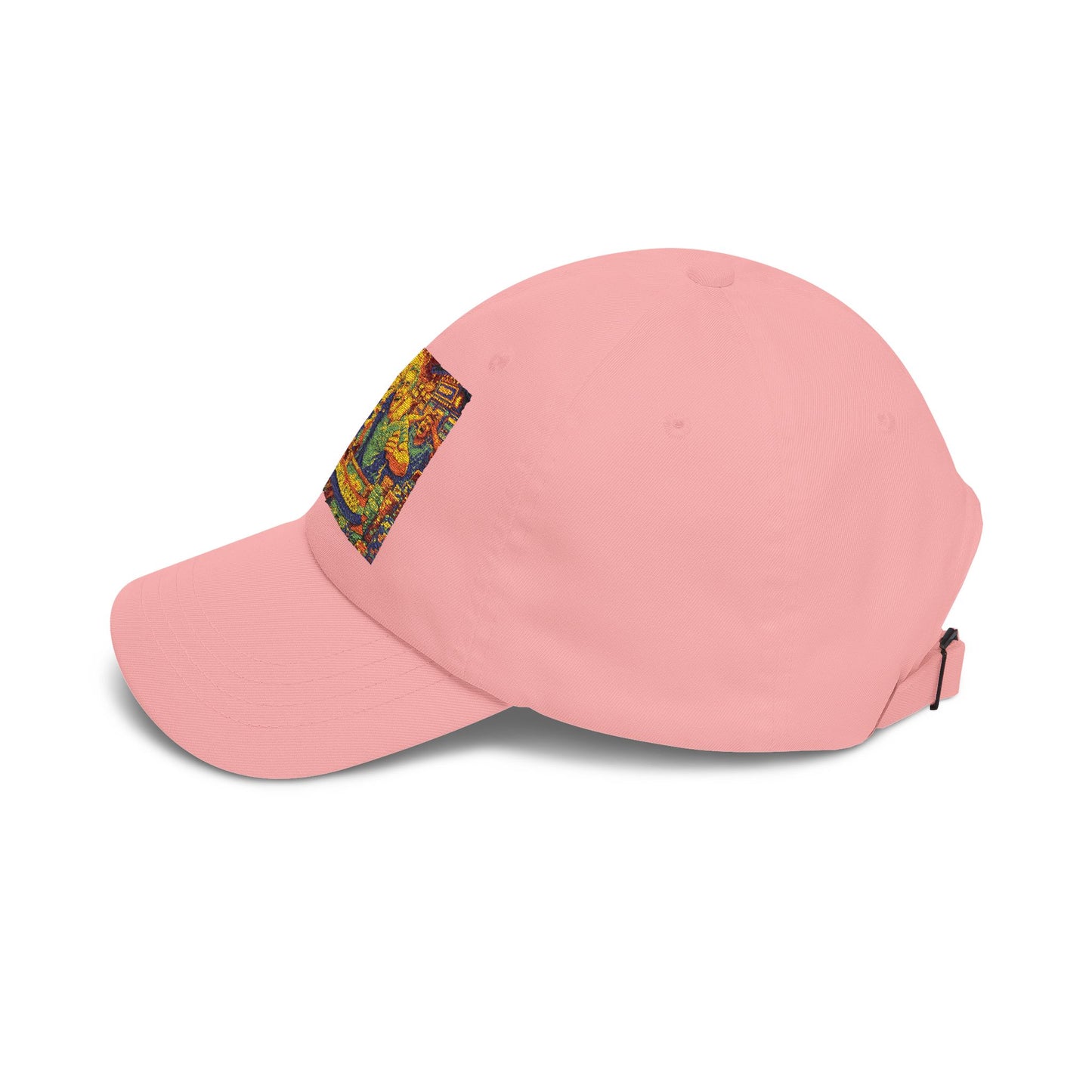 Dad Cap with Colorful Mountain Landscape Patch