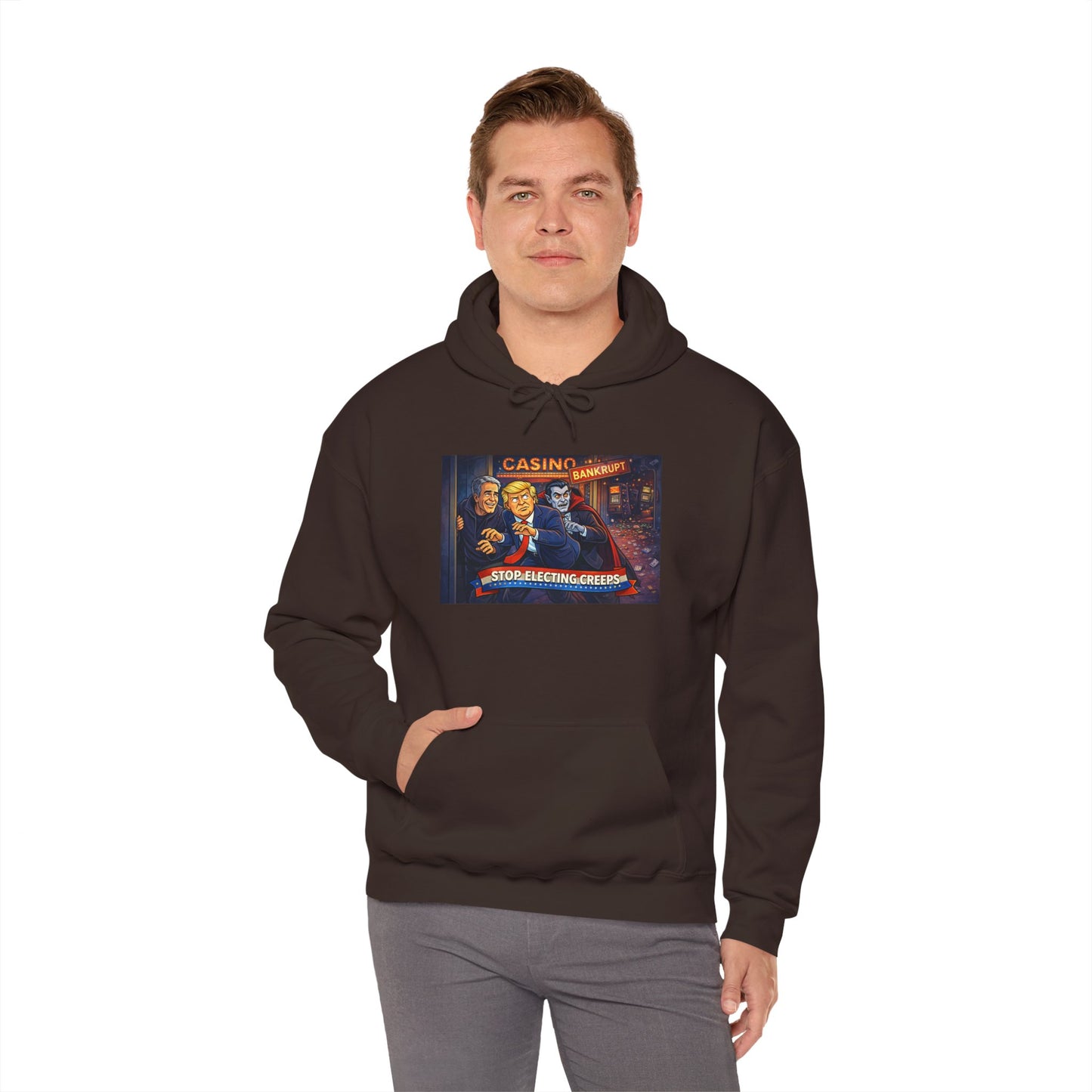 Casino Night Hoodie — Vintage Gambling Scene Sweatshirt