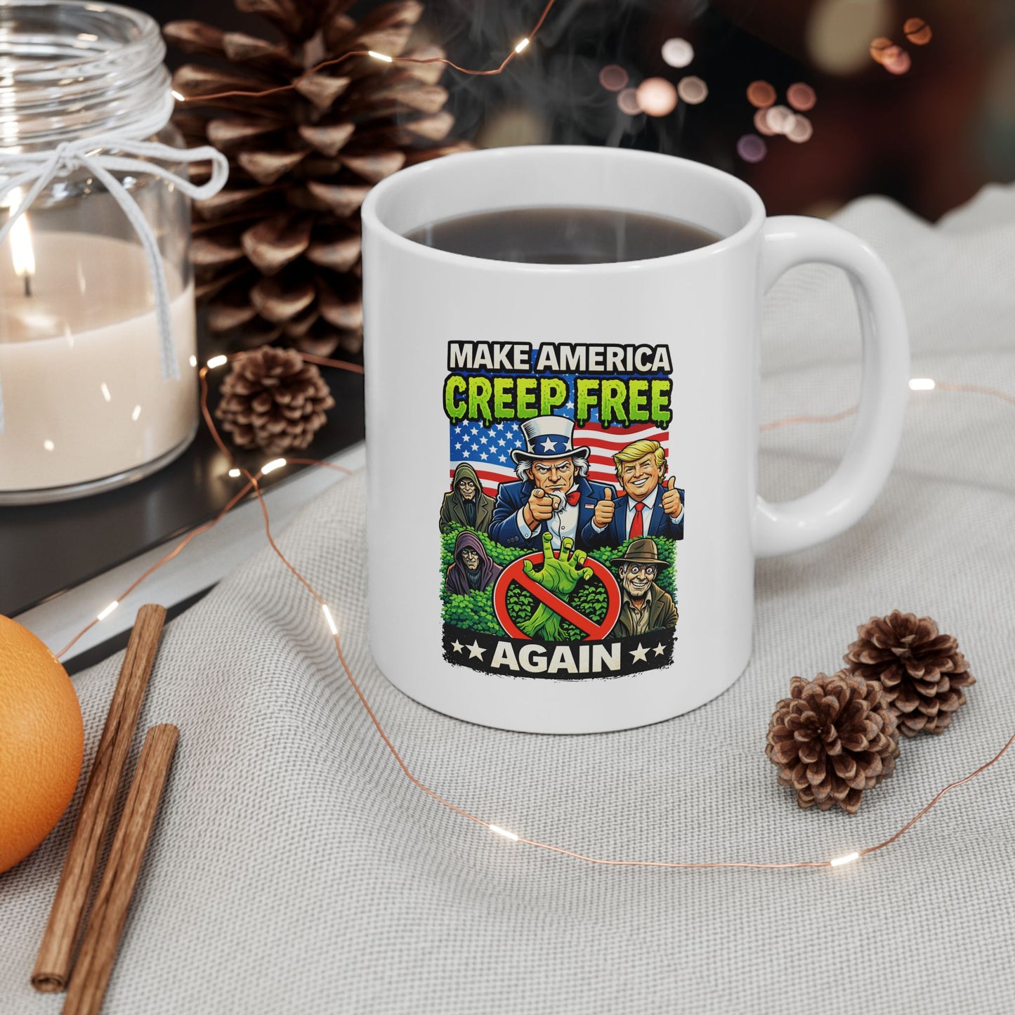 Ceramic Mug — "World's Best Grandpa" Patriotic Grandpa Coffee Mug (11oz, 15oz)