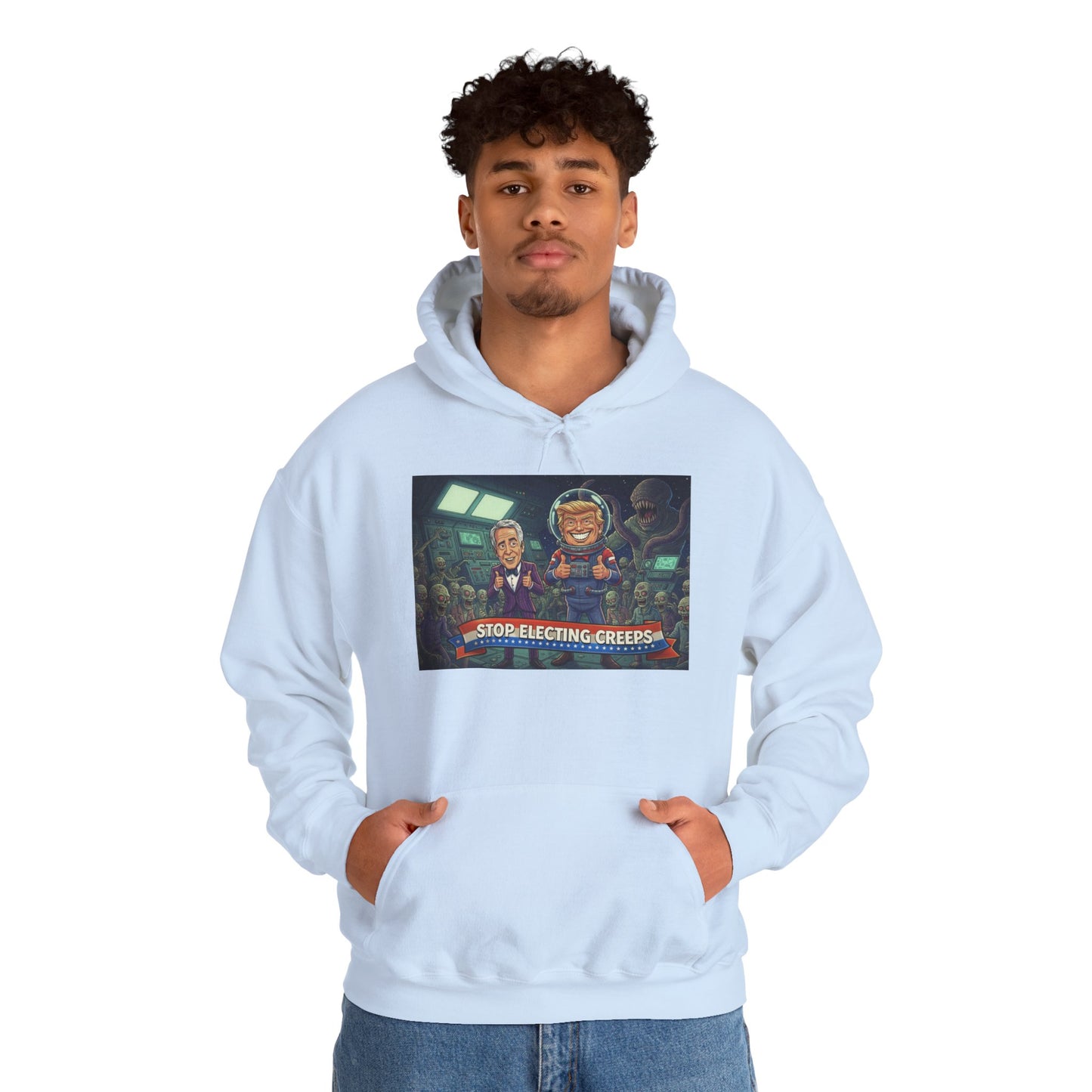 Gaming Crew Hoodie — 'Store-Selecting Griefers' Retro Arcade Design