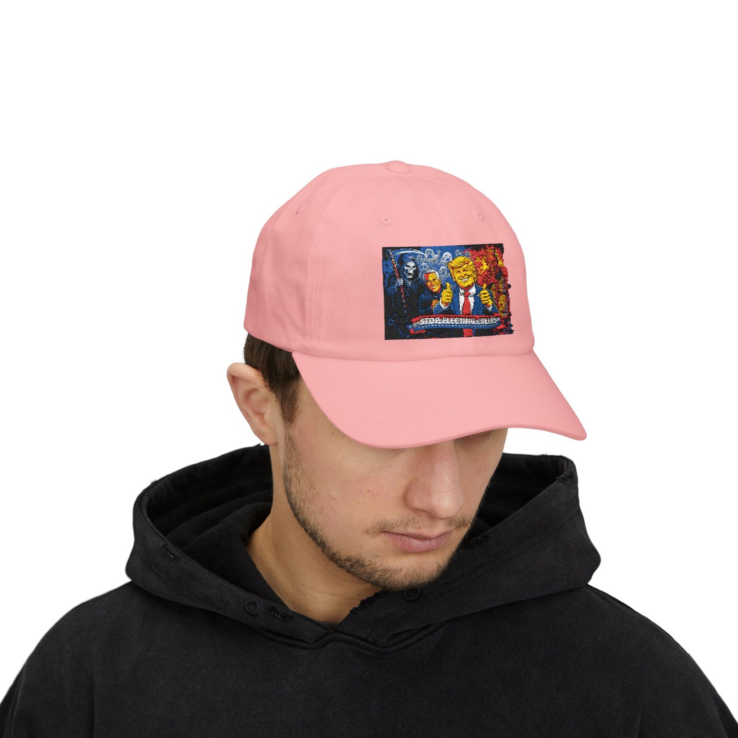 Dad Cap - Cartoon Political Character Patch "Some Are Born Great"