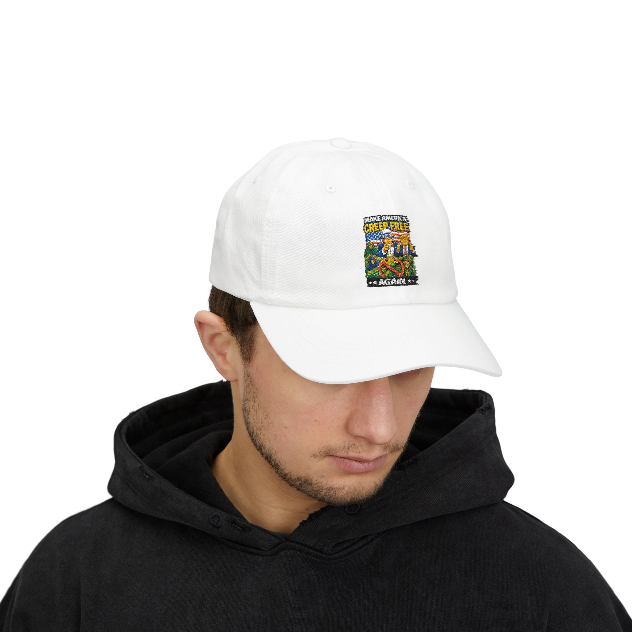 Dad Cap - ‘Crisis Free Again’ Retro Garden Patch Baseball Hat