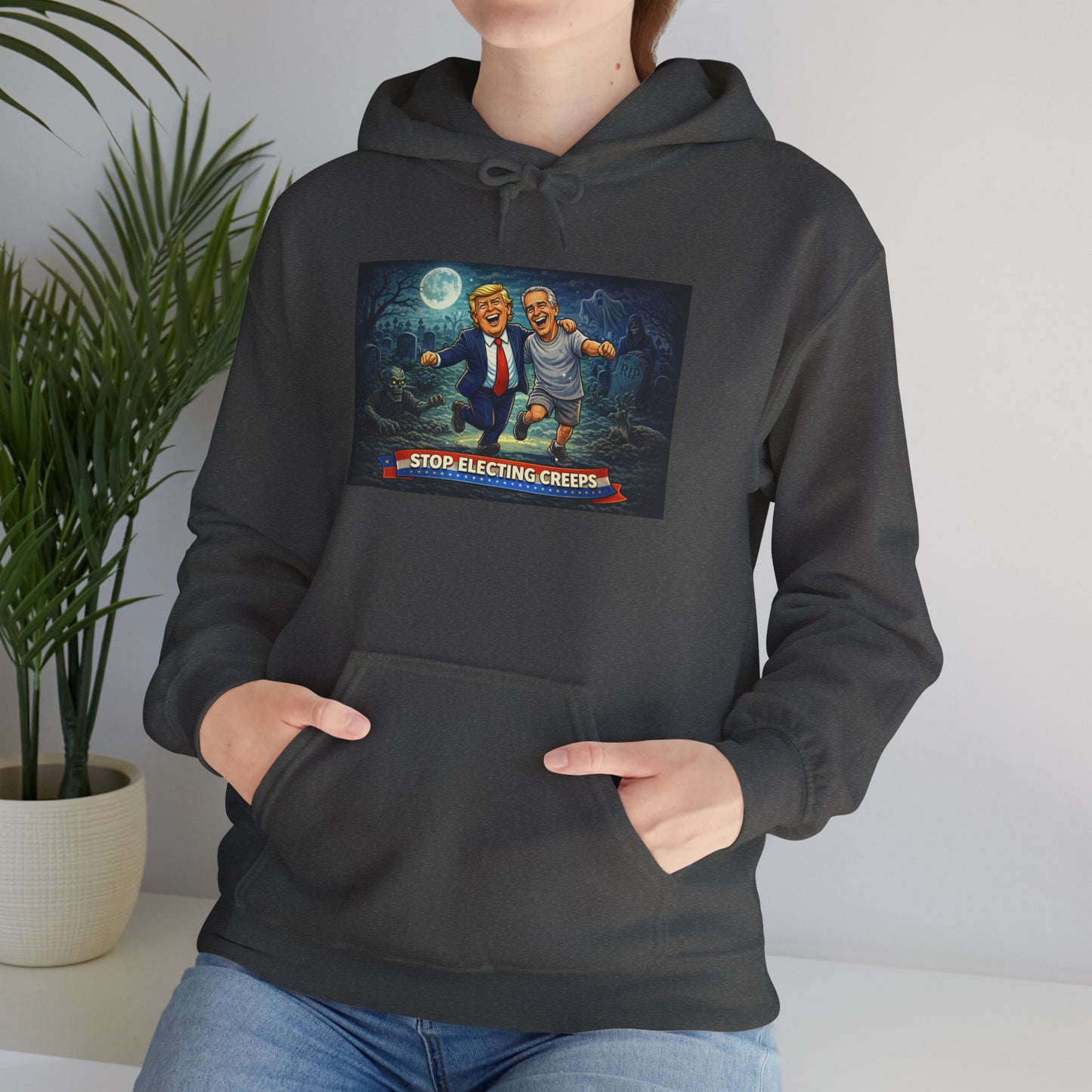 Political Comedy Hoodie — “Surrendering America” Satirical Graphic Sweatshirt