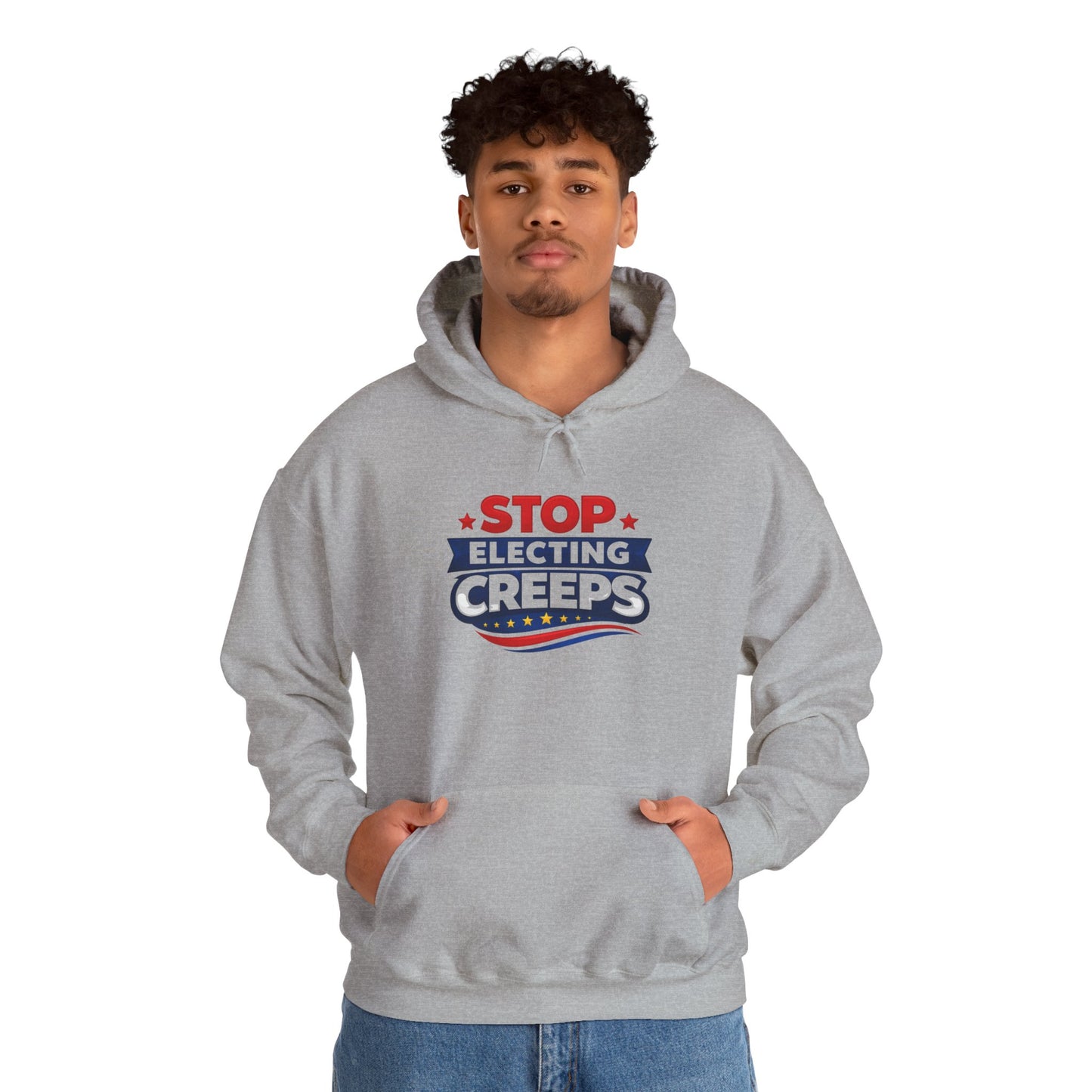 Political Hoodie - "Stop Electing Creeps" Protest Pullover