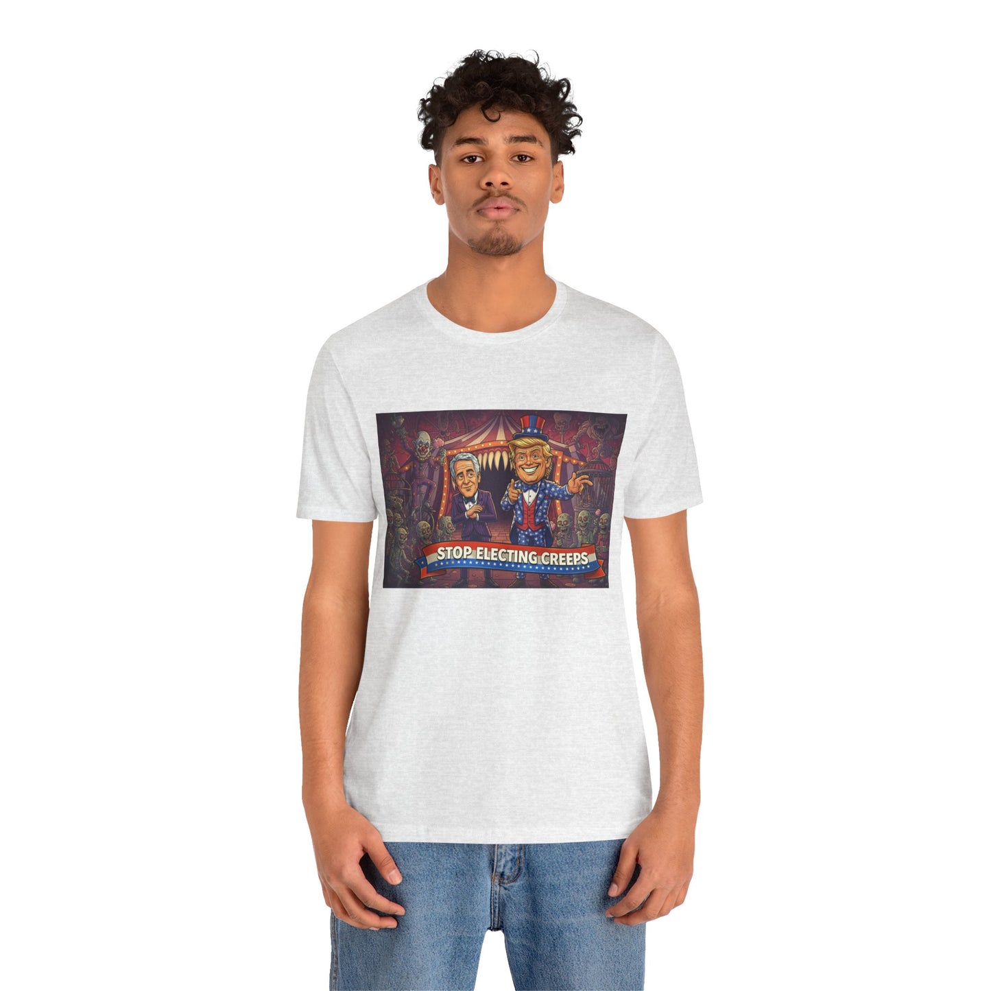 Stop Electing Creeps T‑Shirt — Political Satire Tee