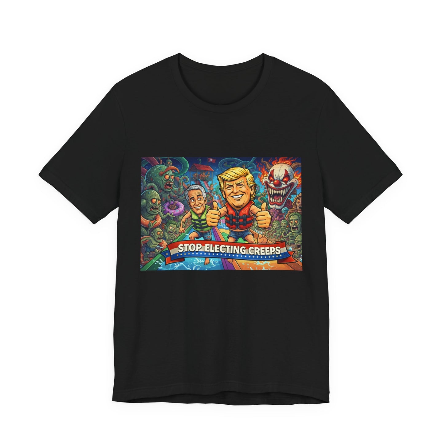 Political Graphic Tee — "Stop Electing Creeps" Bold Protest T‑Shirt