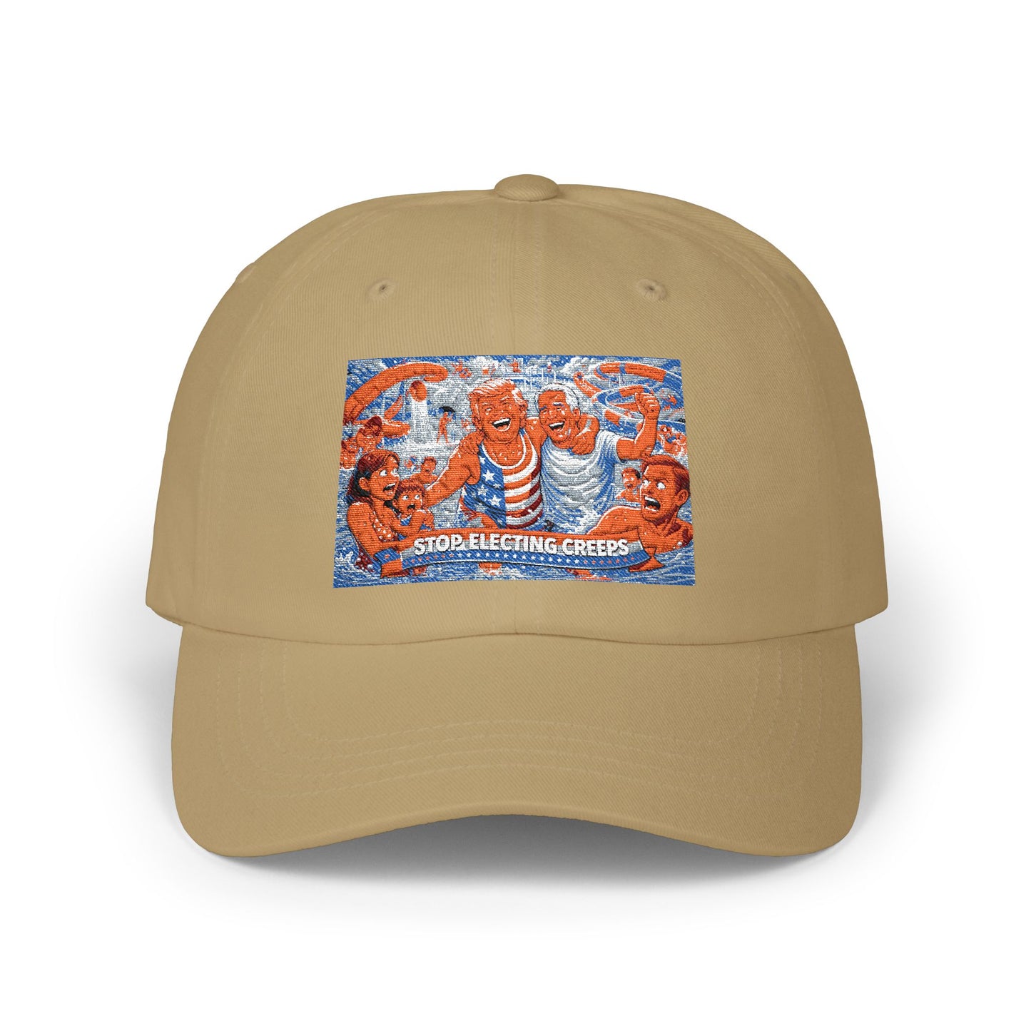 Dad Cap — Vintage Orange Lobsters Patch Hat