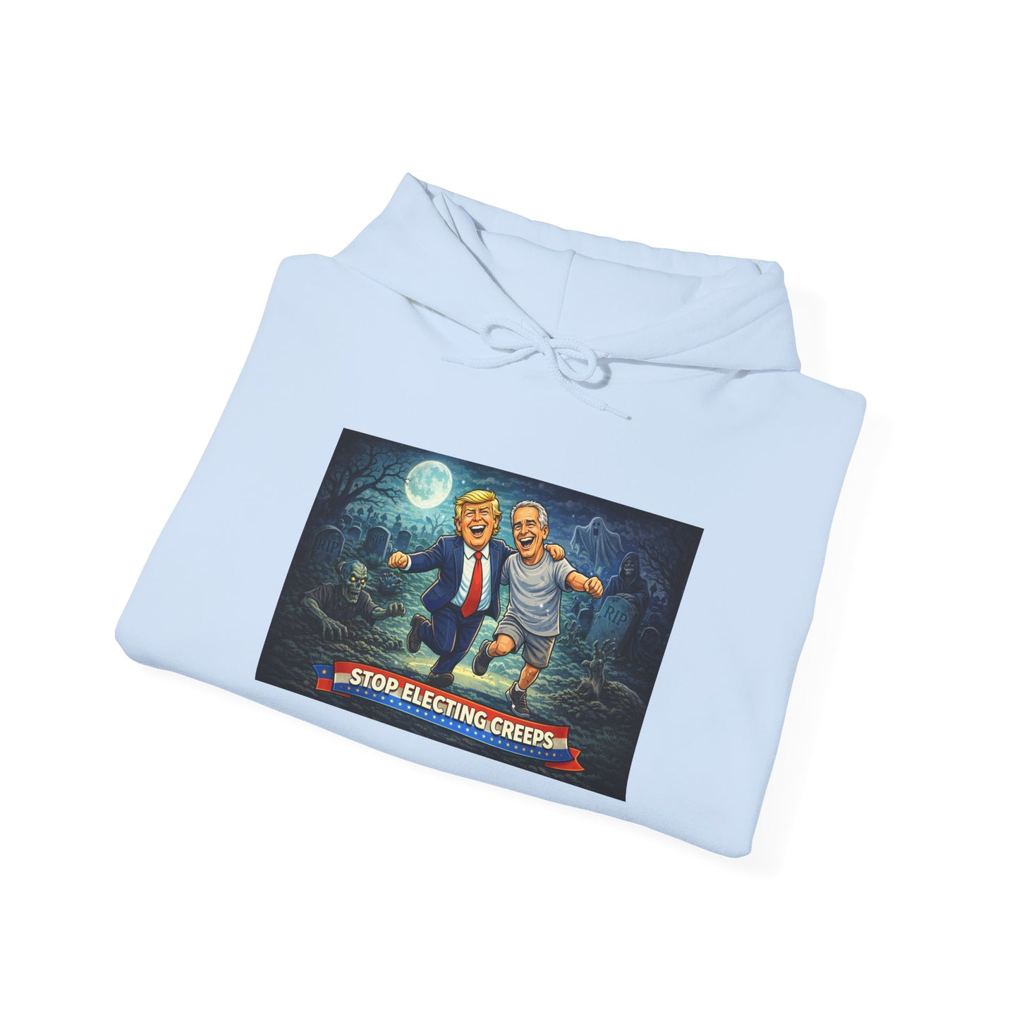 Political Comedy Hoodie — “Surrendering America” Satirical Graphic Sweatshirt