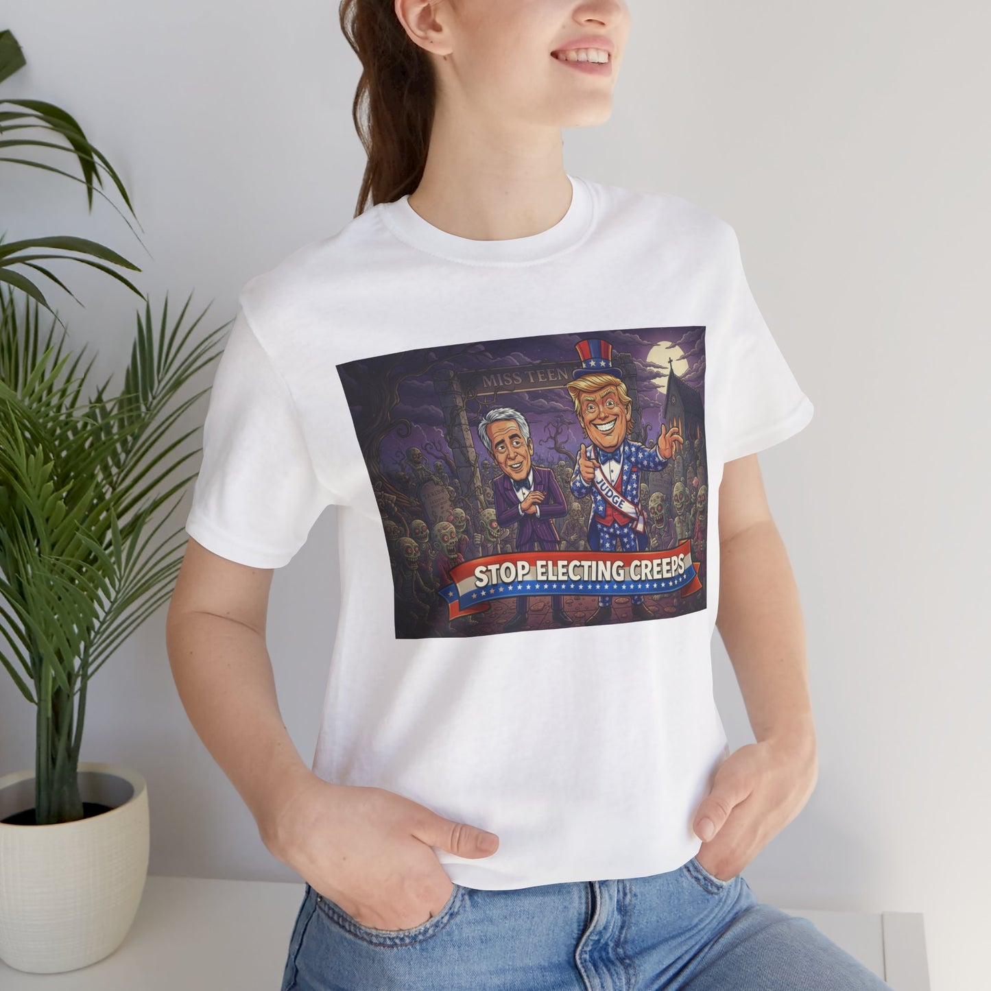 Stop Electing Creeps Political T‑Shirt — Satirical Anti‑Corruption Tee