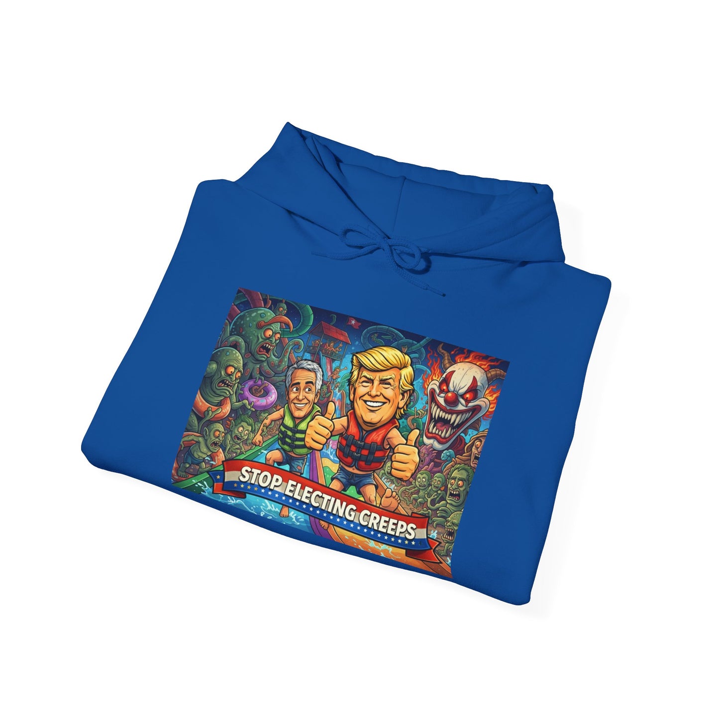 Stop Selecting Creeps Hoodie — Satirical Political Graphic Pullover