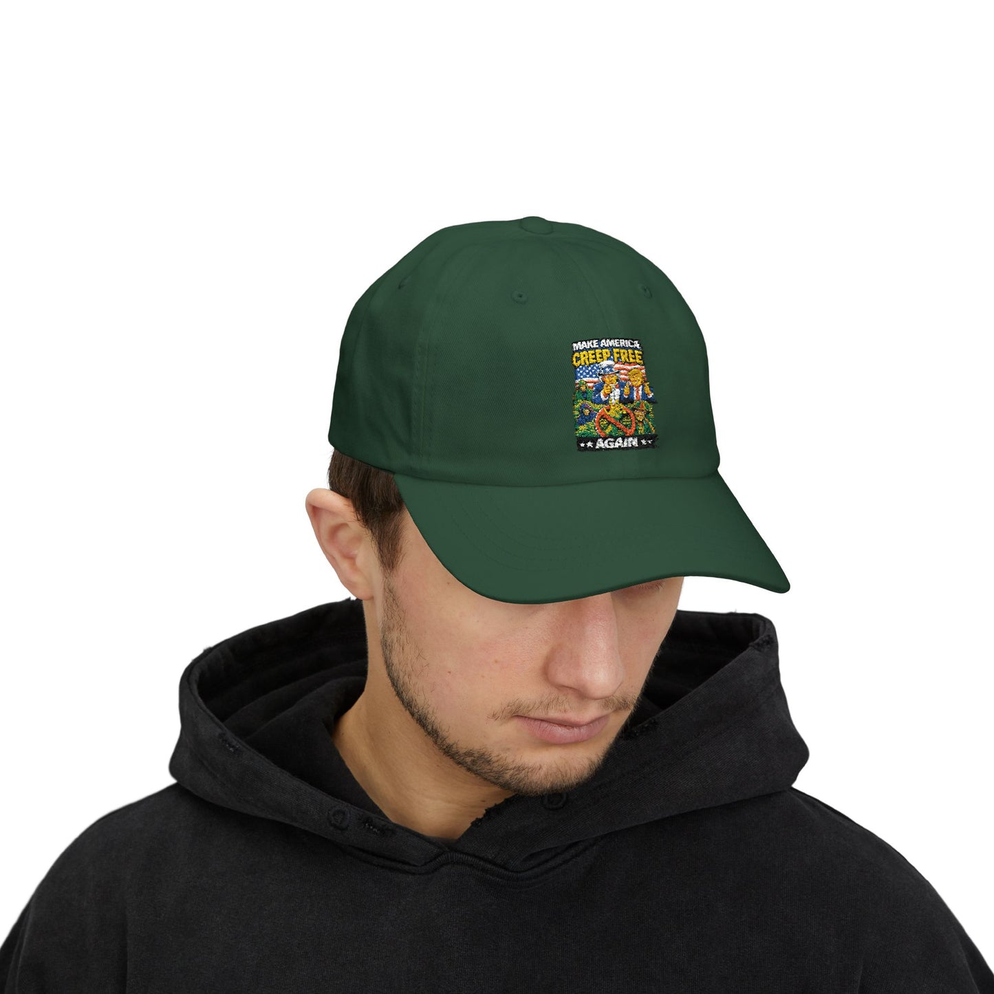 Dad Cap - ‘Crisis Free Again’ Retro Garden Patch Baseball Hat
